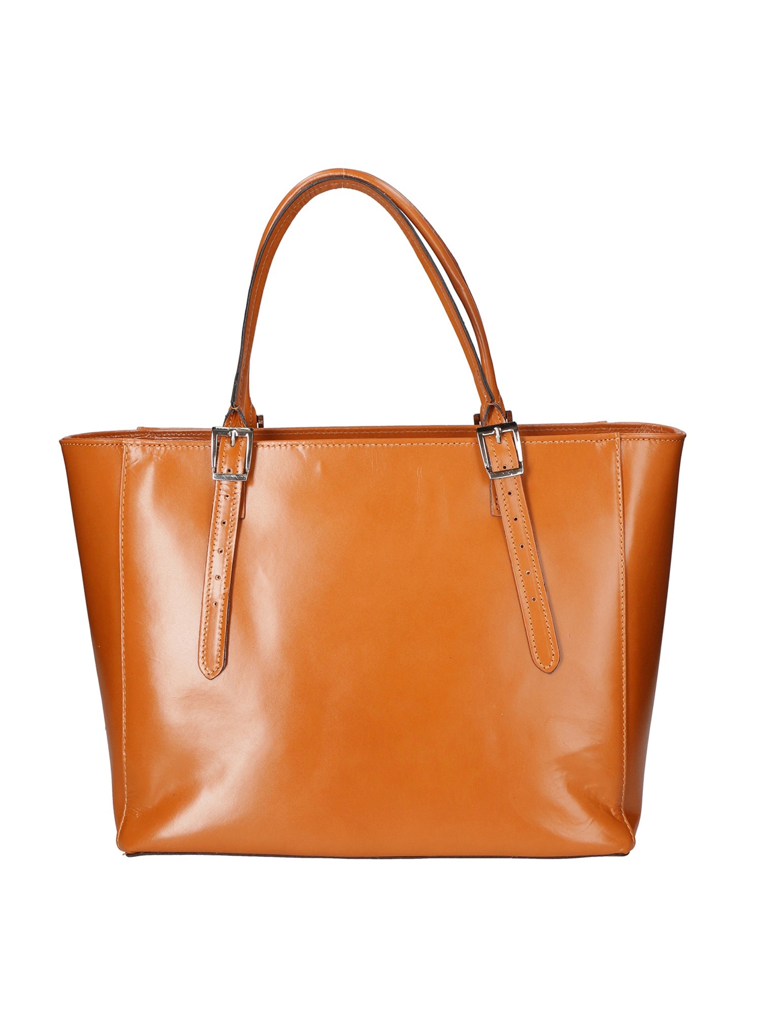 Fortunata Borsa a mano da donna Vera pelle 9119-CUOIO COGNAC Chiara Ferretti