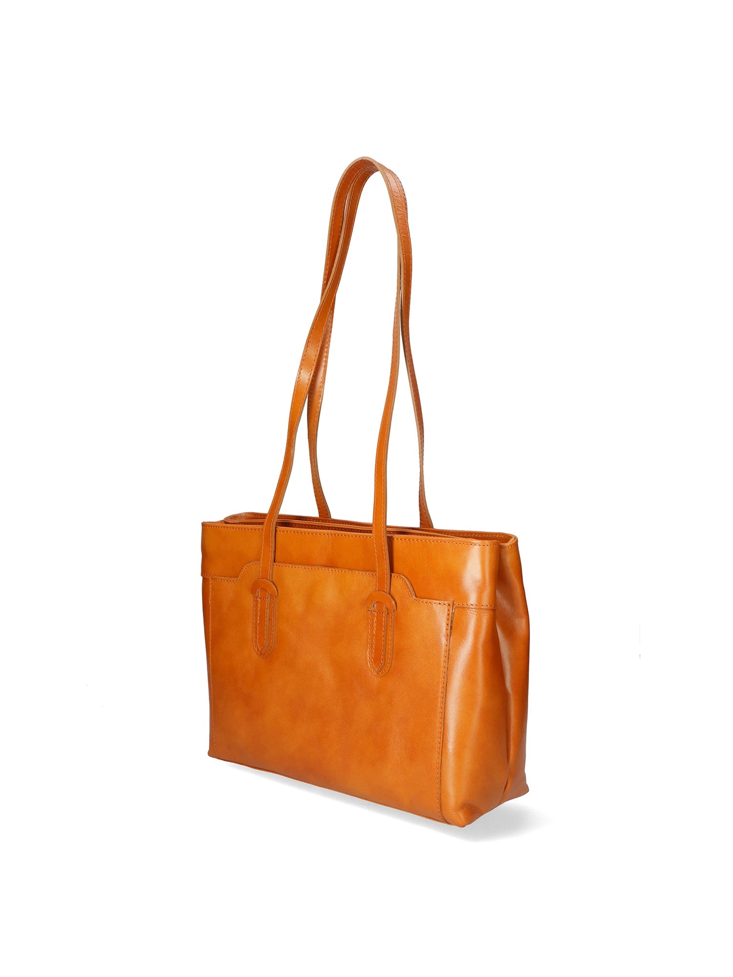 Flora Borsa a spalla da donna Vera pelle 9118-CUOIO Chiara Ferretti