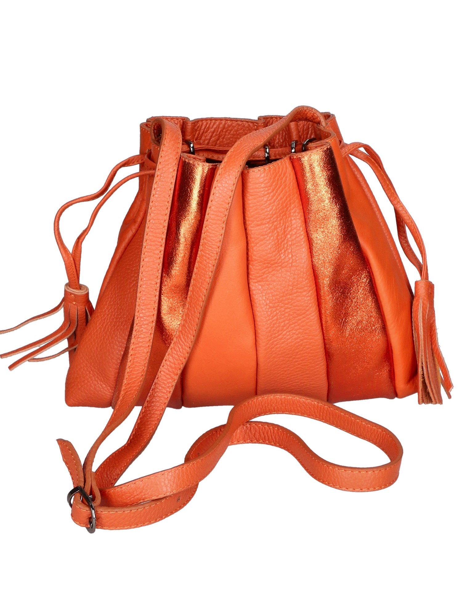 Elysia Borsa a spalla da donna Vera pelle 552043-ARANCIO ORANGE Chiara Ferretti