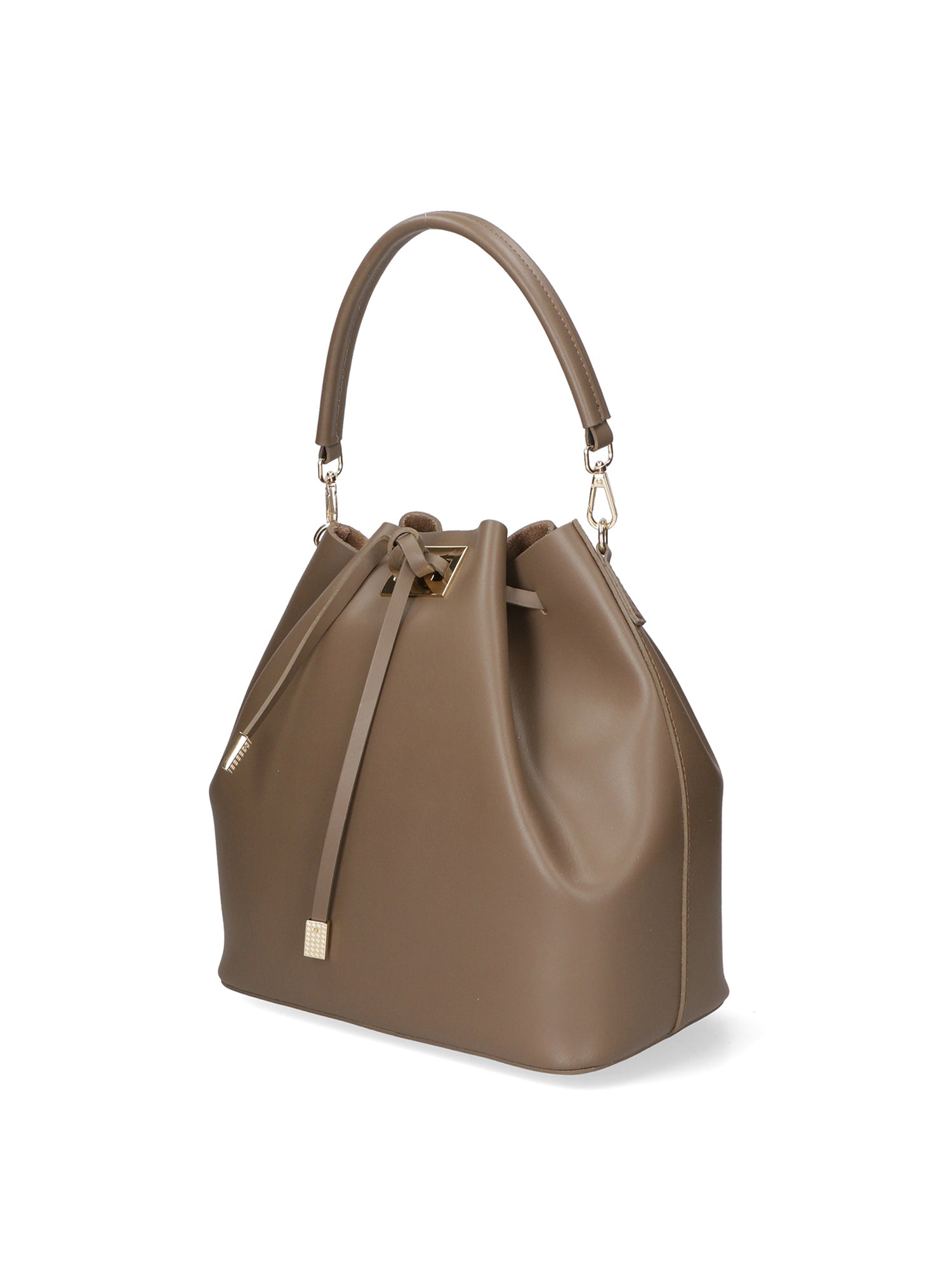 Erina Borsa a mano da donna Vera pelle 8073-L134 TAUPE SCURO Chiara Ferretti