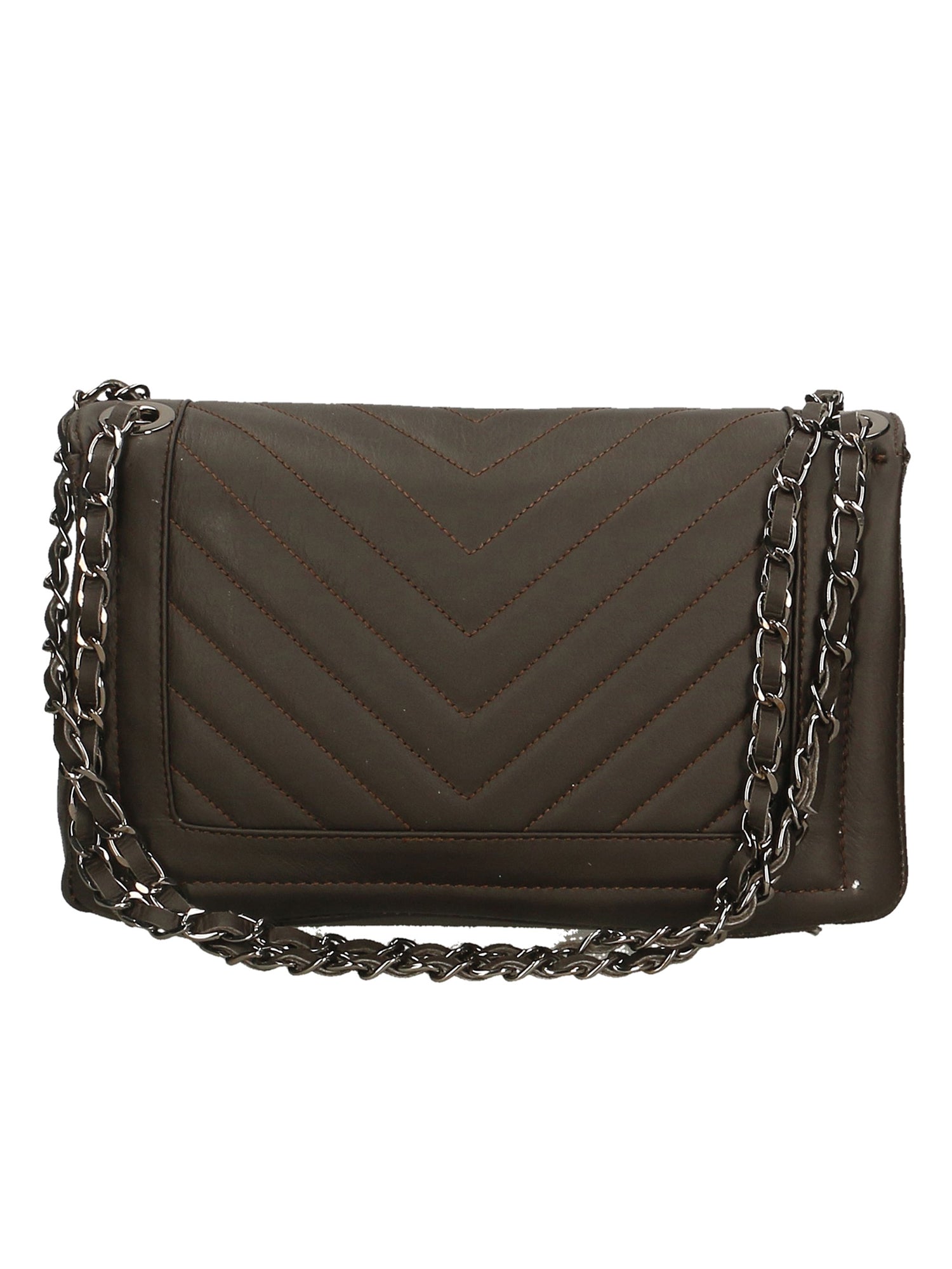 Bologna Borsa a spalla da donna Vera pelle 6590-T.MORO DARK BROWN Chiara Ferretti