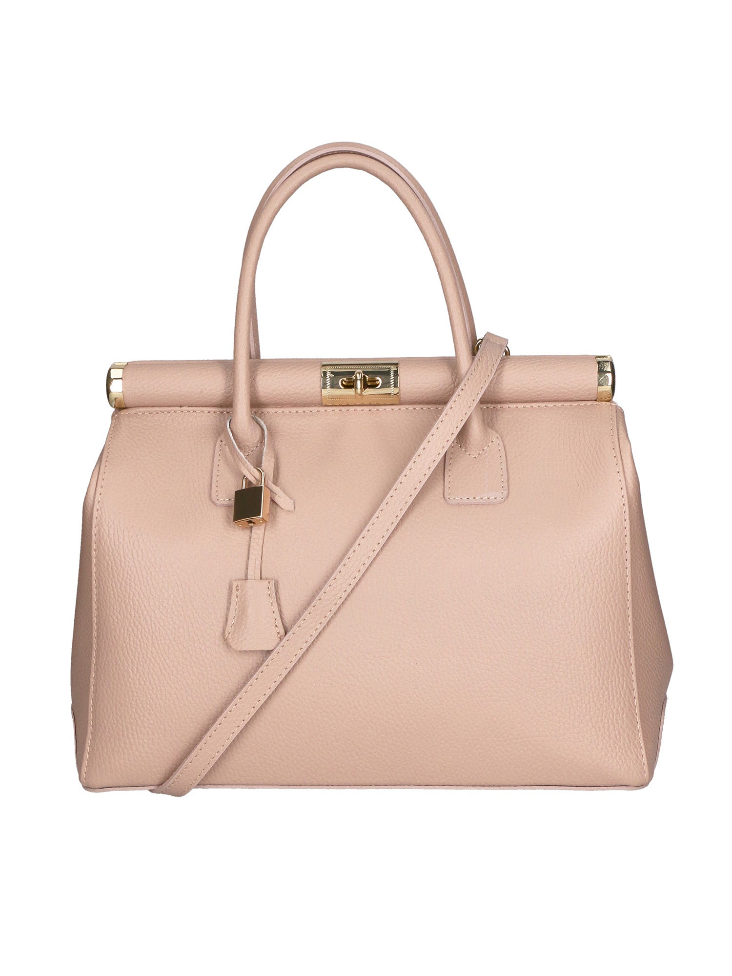 Eleonora Women's Handbag in Genuine Leather Made in Italy 26x35x16 cm
