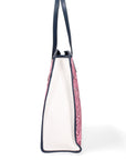 Taormina Borsa a spalla da donna Tela + Vera Pelle 5370-7-L318 BLU NAVY Chiara Ferretti