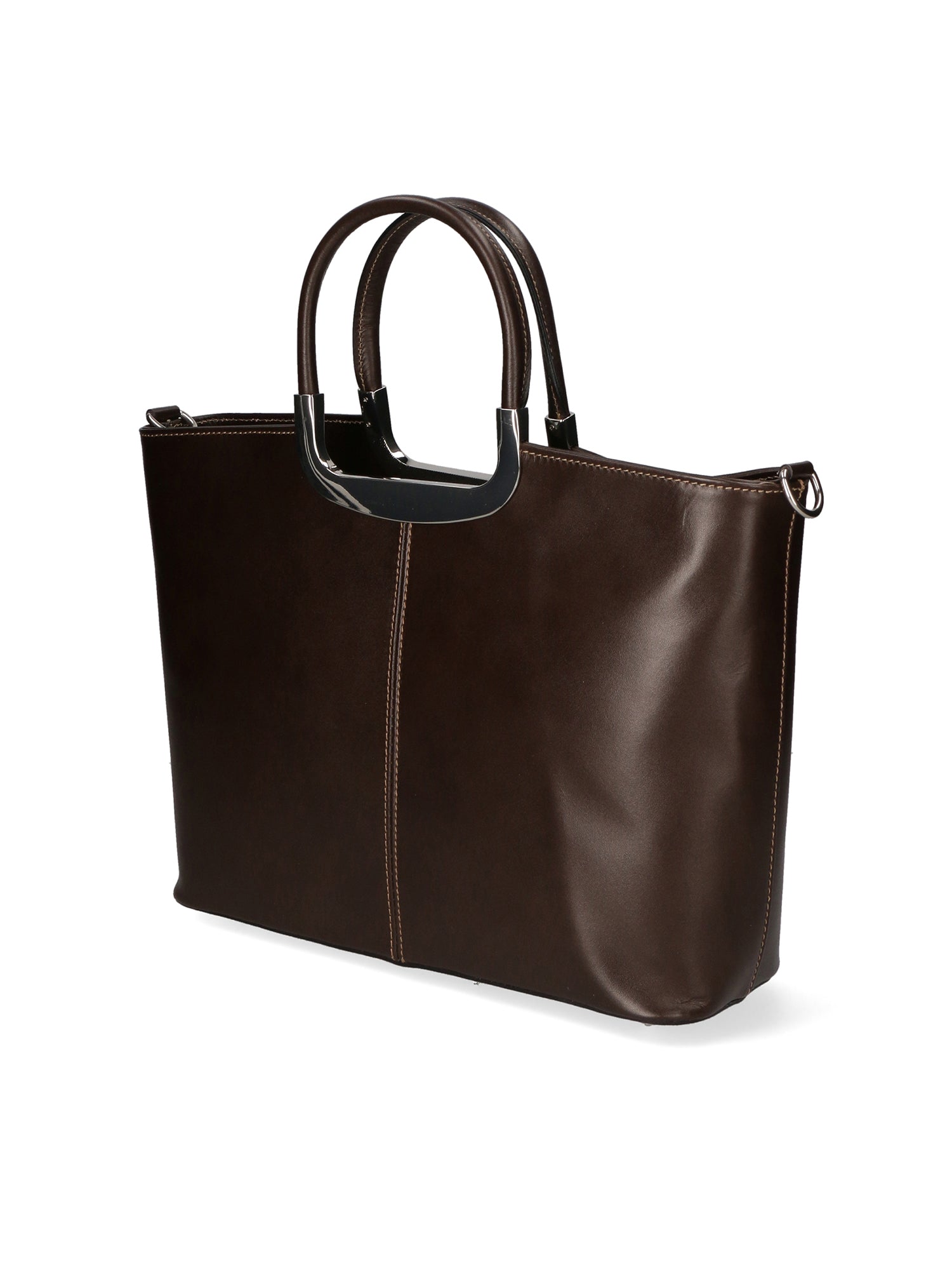 Francesca Borsa a mano da donna 100% pelle 9133-TMORO DARK BROWN Chiara Ferretti