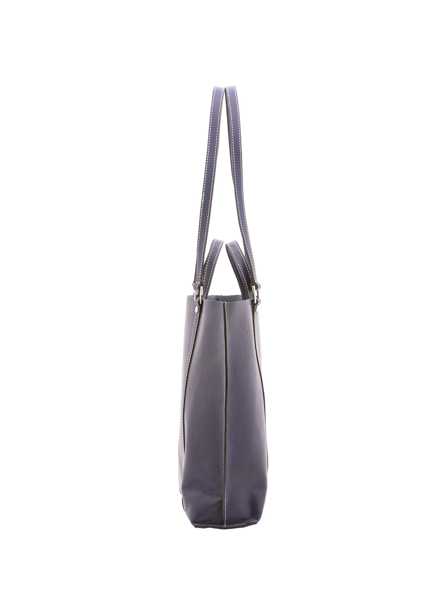 Borsa a spalla unisex in vera pelle Made in Italy 4610-BLU Alessia Firenze