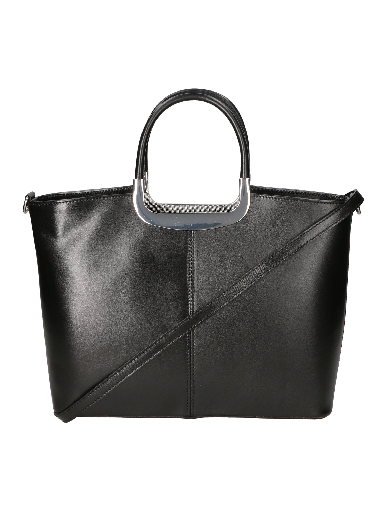 Francesca Borsa a mano da donna 100% pelle 9133-NERO BLACK Chiara Ferretti
