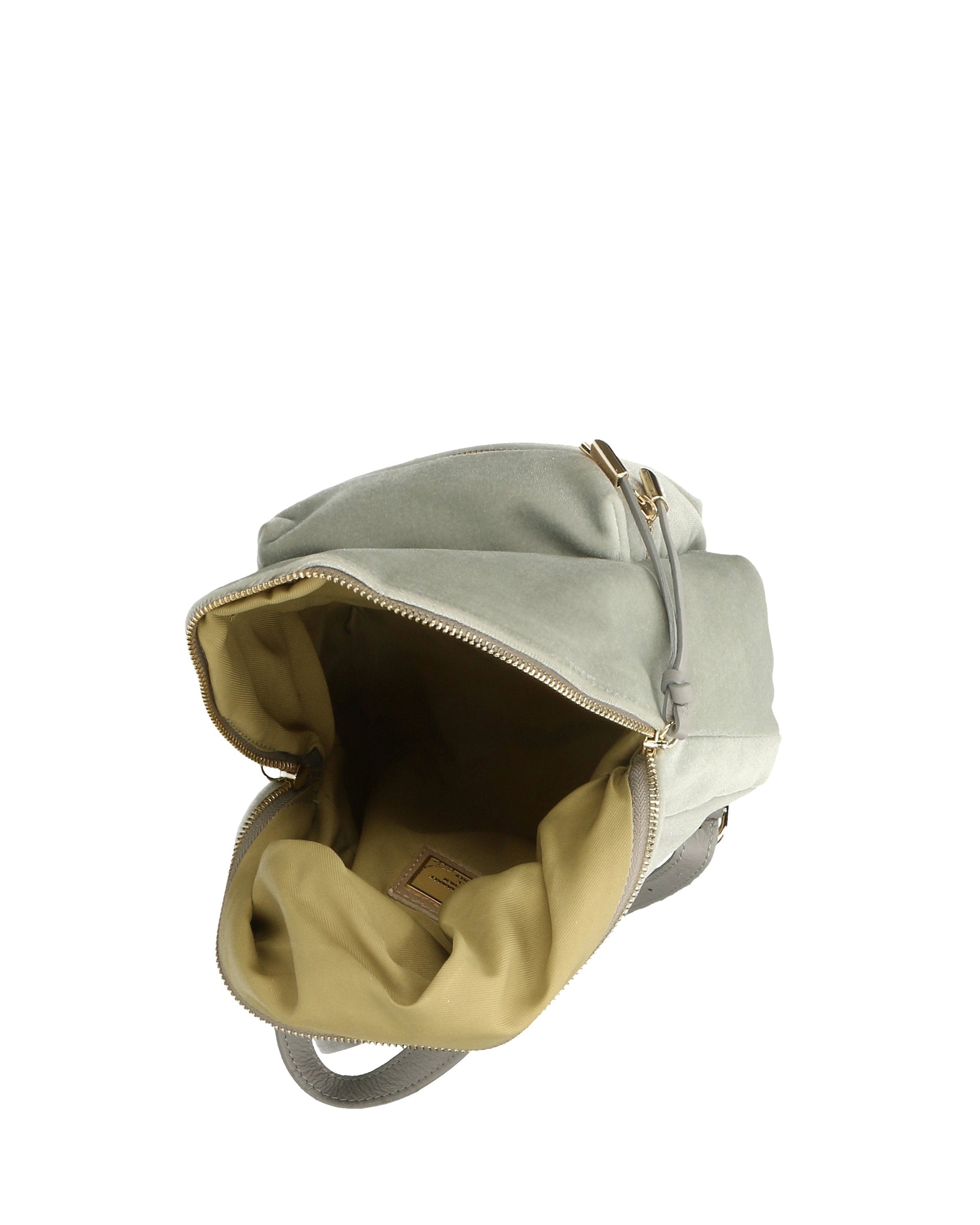 Belluno 8933-GRIGIO Zaino da donna in velluto Chiara Ferretti