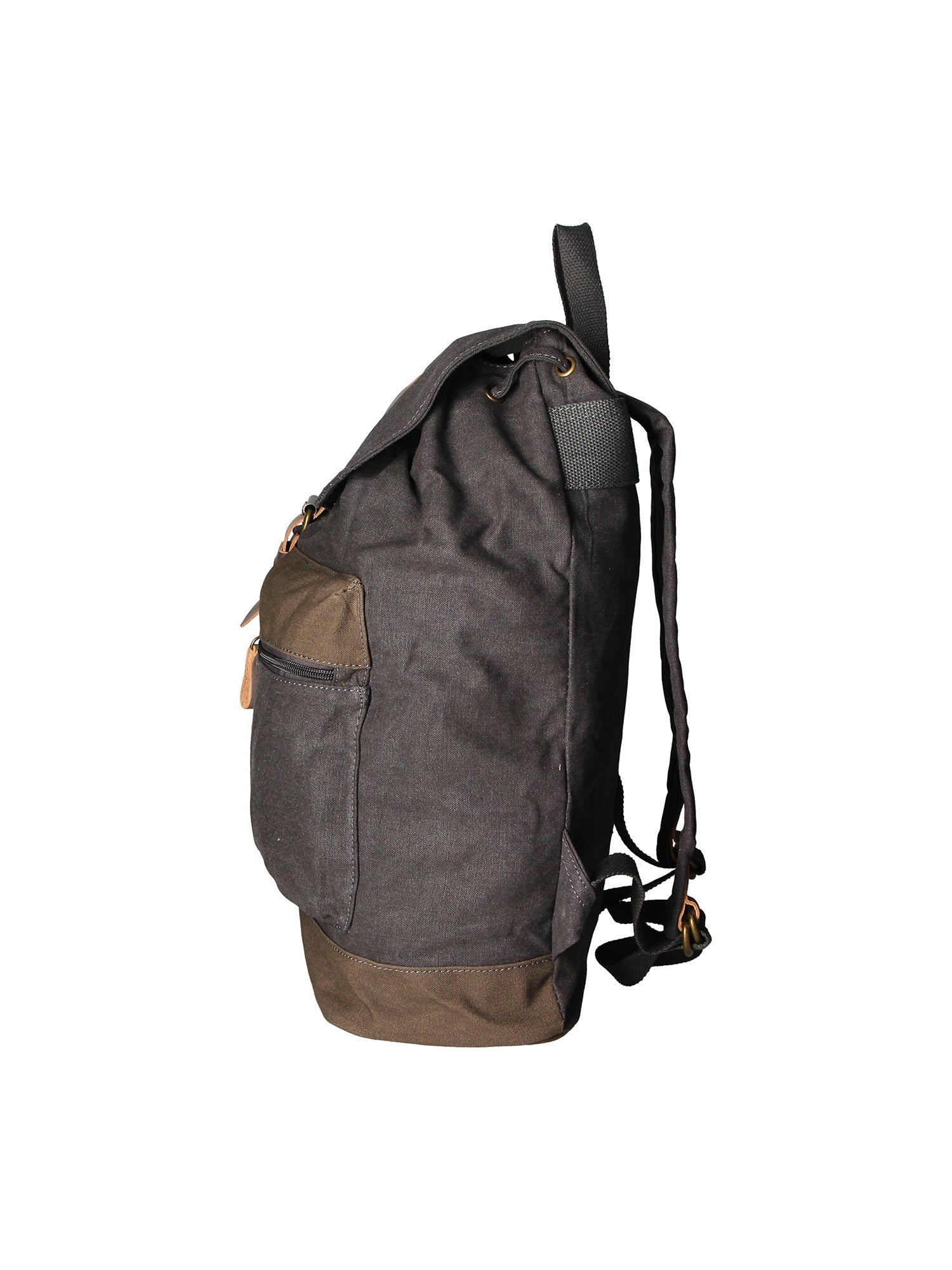Mavi’ ZG3013-NERO BLACK Zaino unisex in canvas e vera pelle Chiara Ferretti