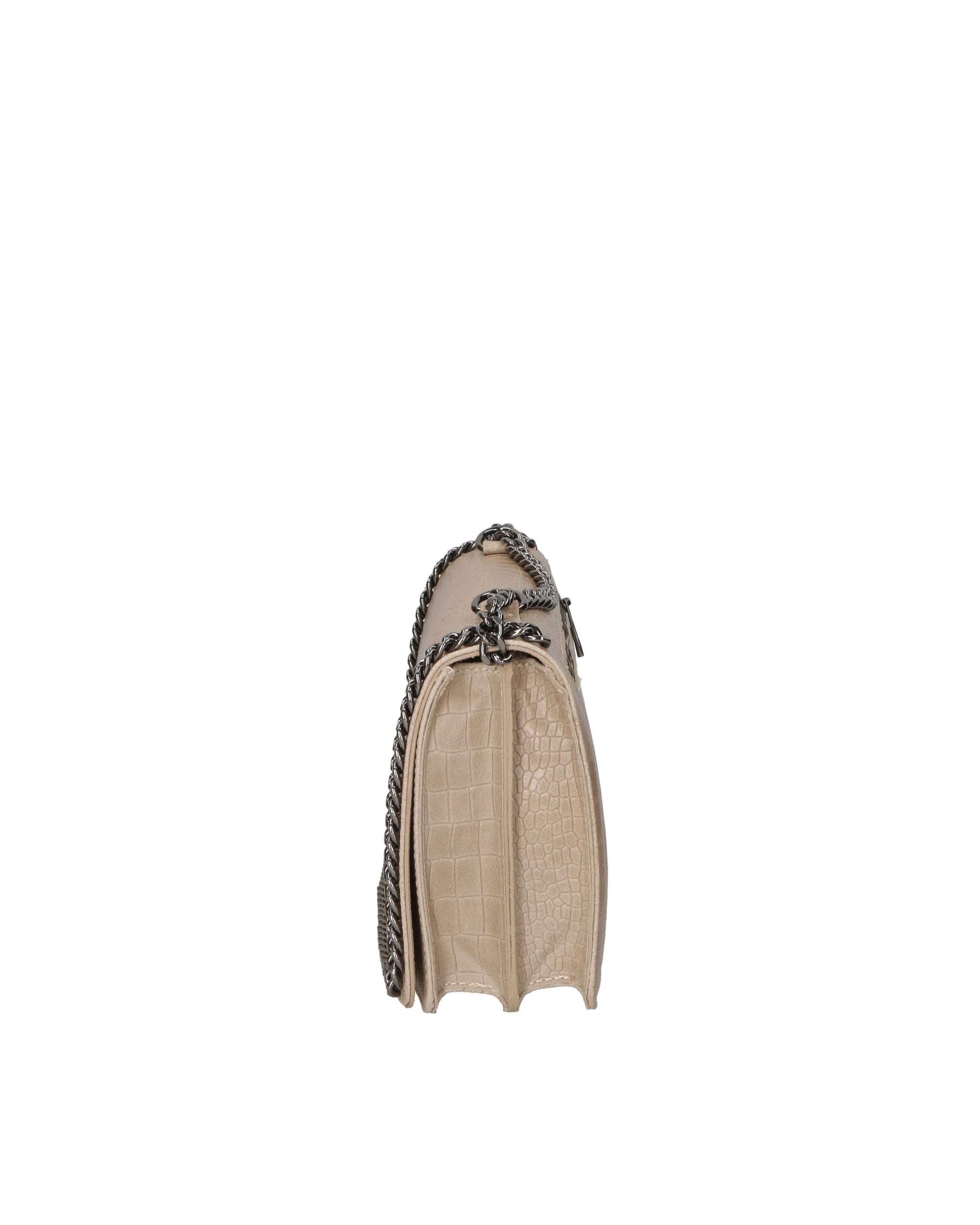 Crystalline Borsa a tracolla da donna Vera pelle 80066-TAUPE Chiara Ferretti
