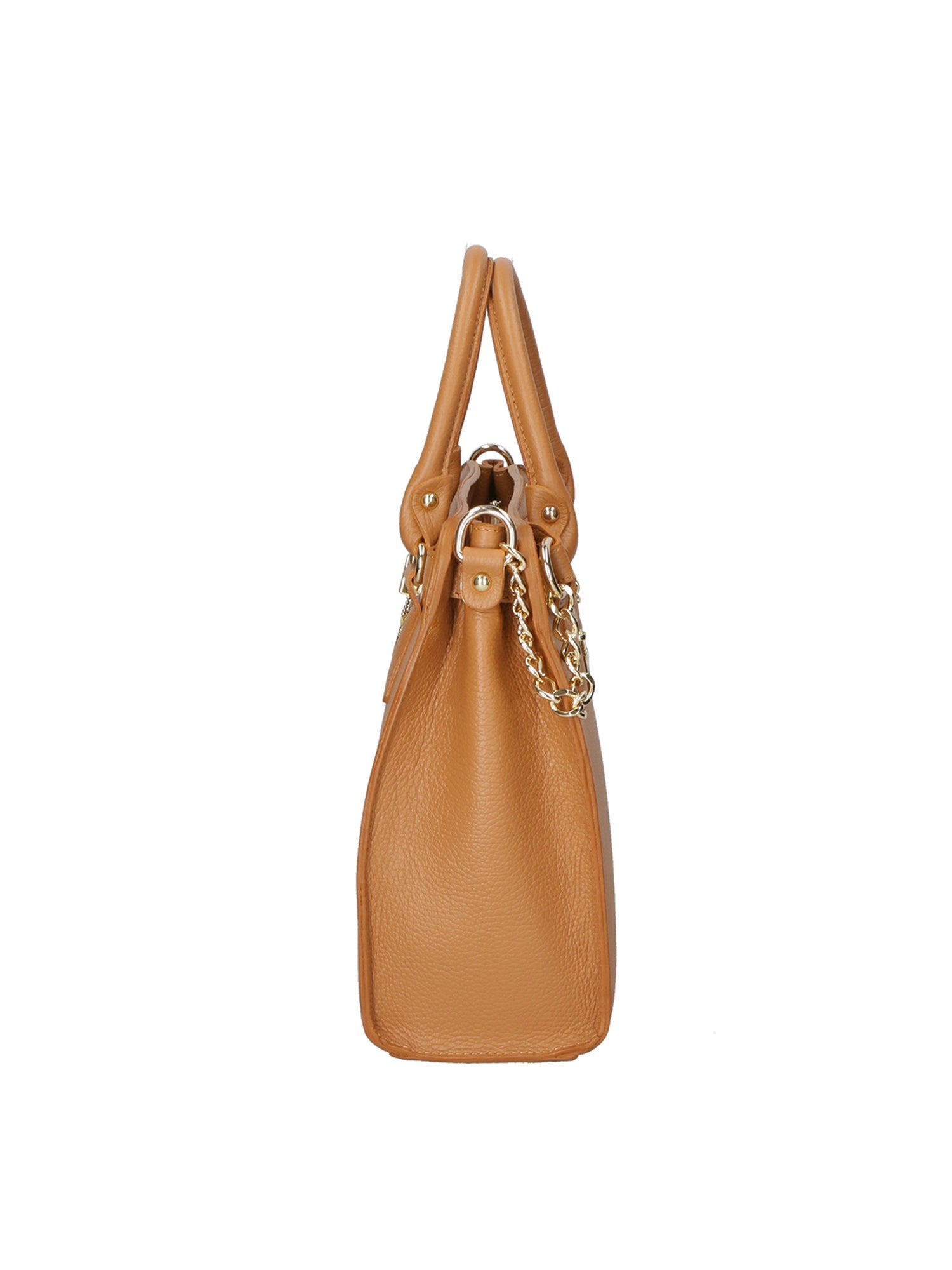 Dorotea Borsa a mano da donna 100% pelle 80040-D17 CUOIO SCURO DARK COGNAC Chiara Ferretti