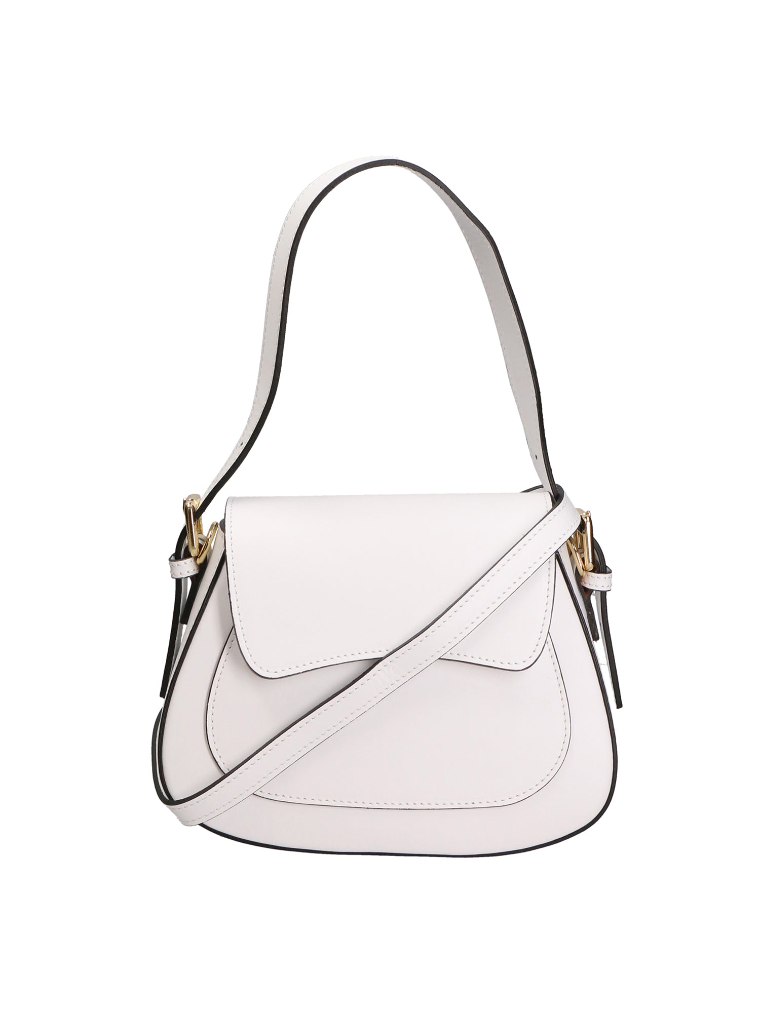 Giulia Borsa a spalla da donna Vera pelle 05958-L101 BIANCO Chiara Ferretti