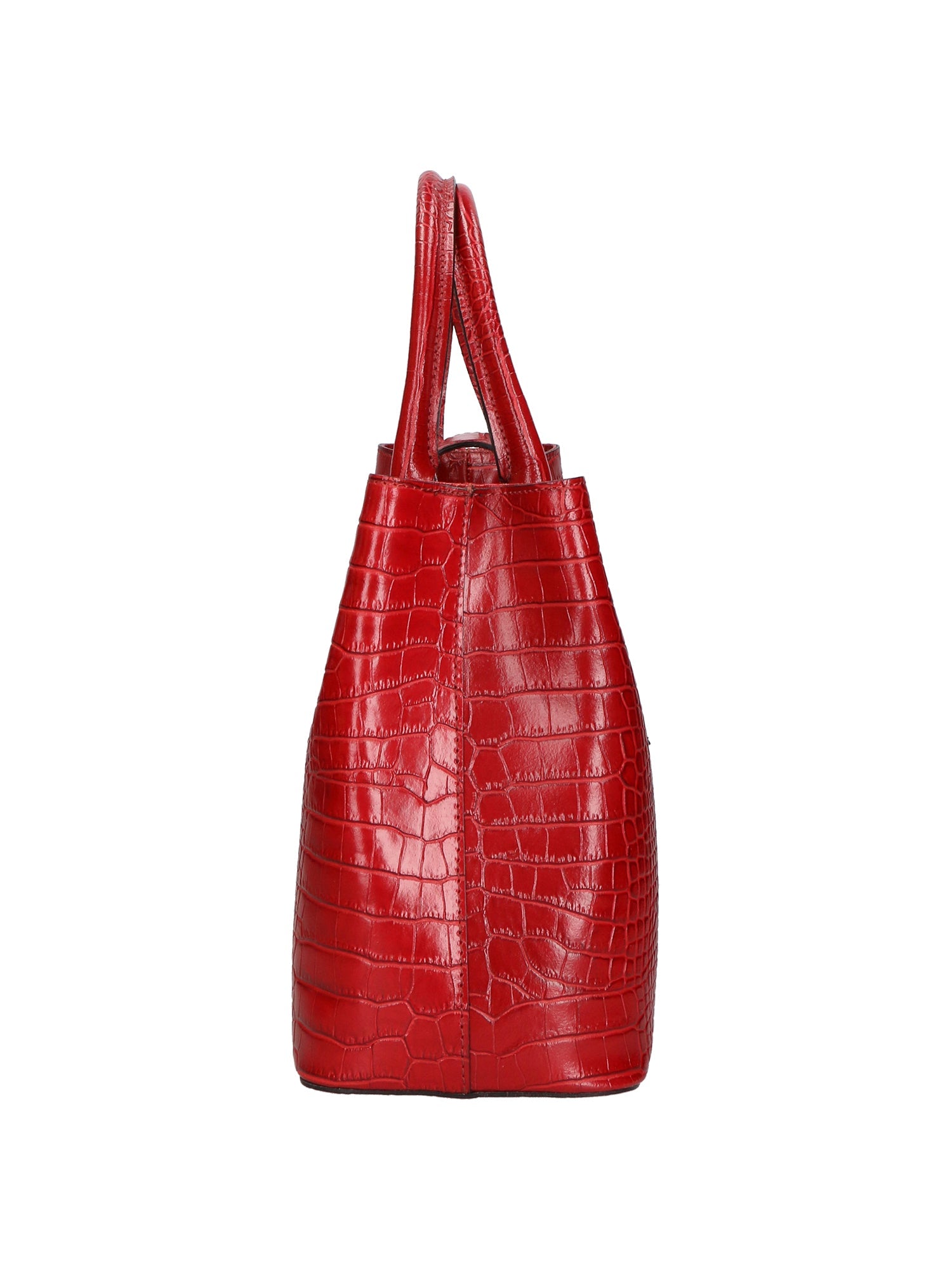 Letizia Borsa a mano da donna Pelle stampata croco 06542-ROSSO SCURO Chiara Ferretti