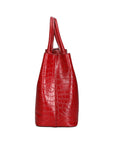 Letizia Borsa a mano da donna Pelle stampata croco 06542-ROSSO SCURO Chiara Ferretti