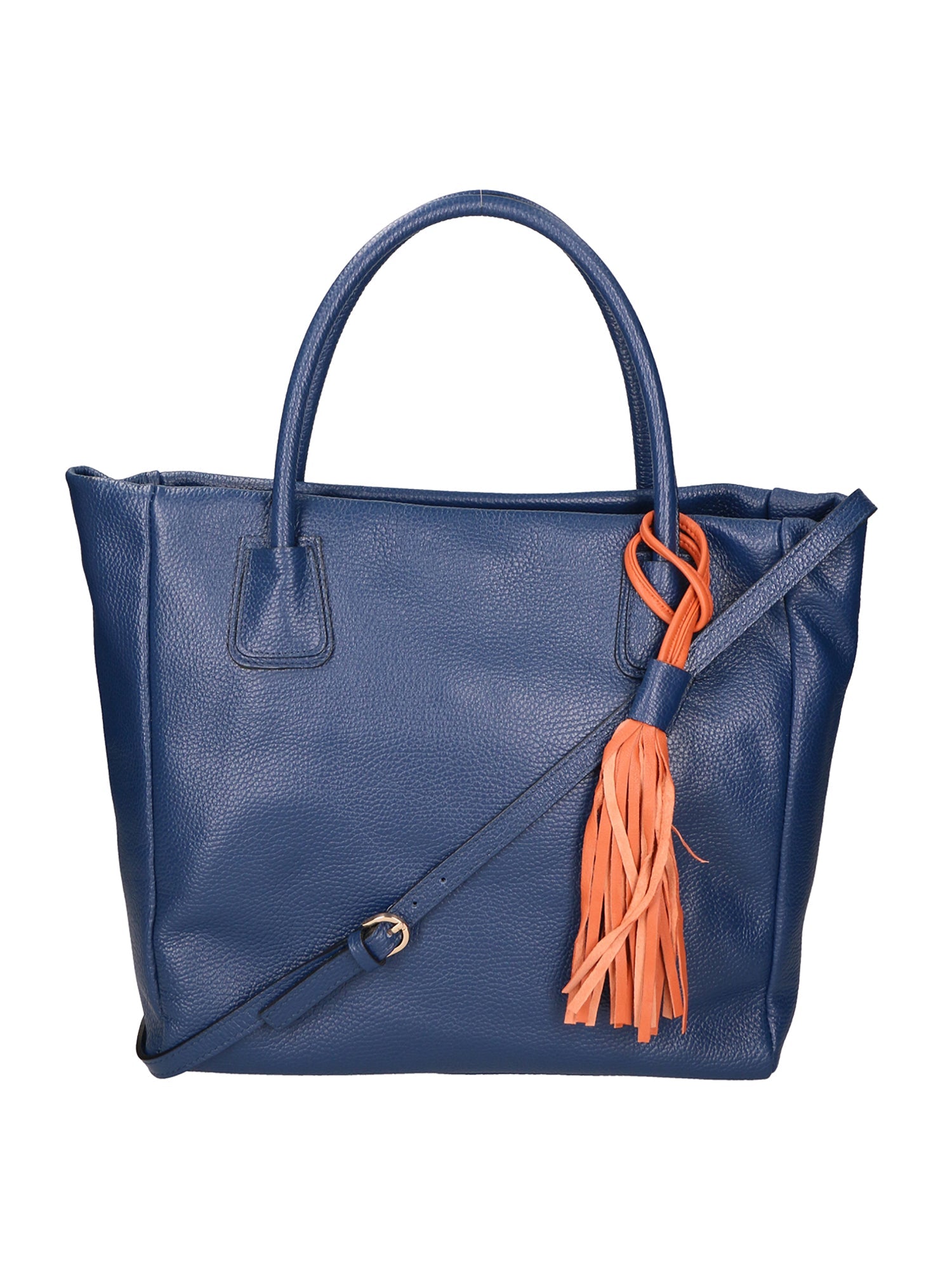 Verdiana Borsa a mano da donna Vera Pelle 06505-D24 BLU JEANS Chiara Ferretti