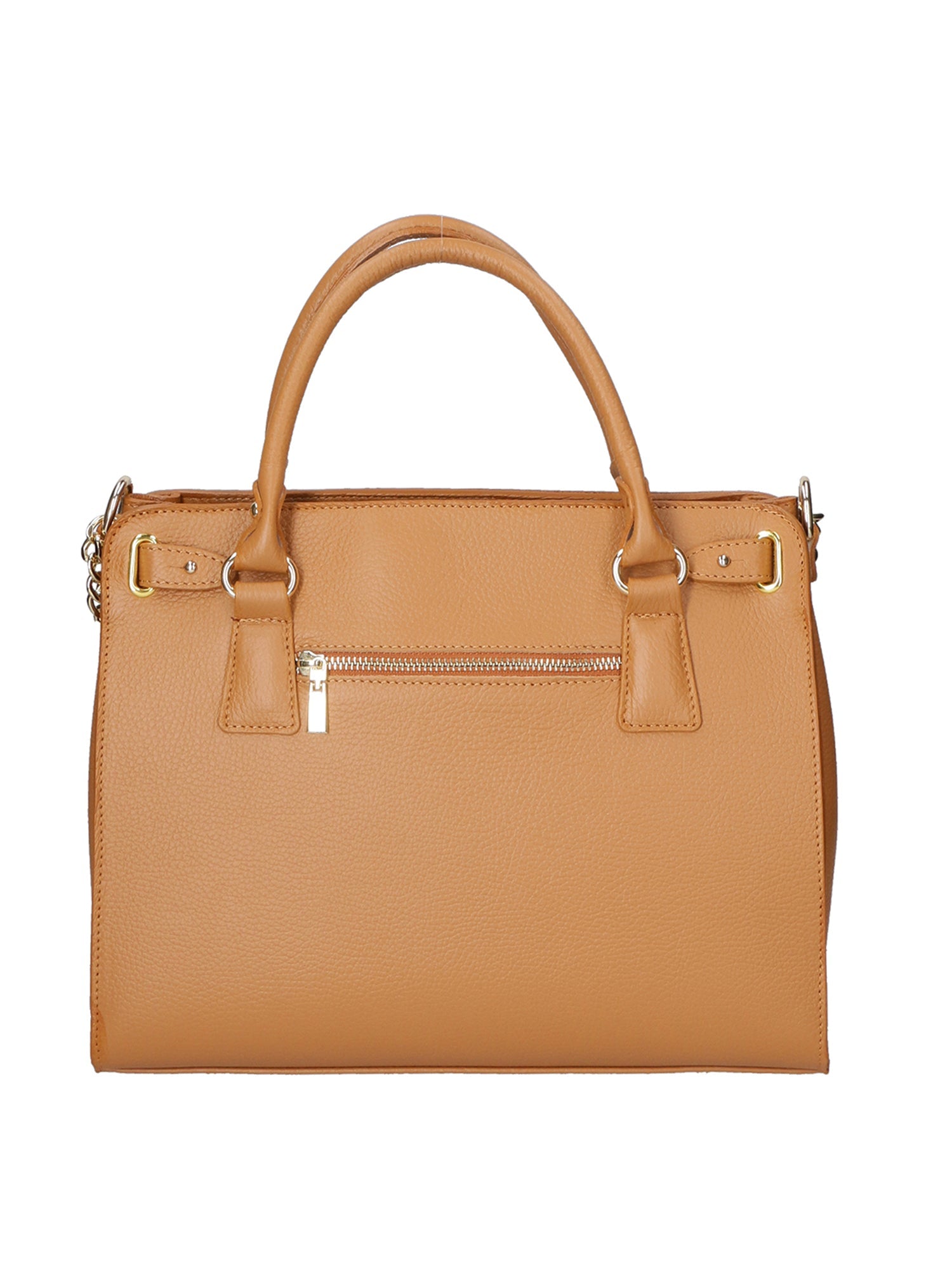 Dorotea Borsa a mano da donna 100% pelle 80040-D17 CUOIO SCURO DARK COGNAC Chiara Ferretti