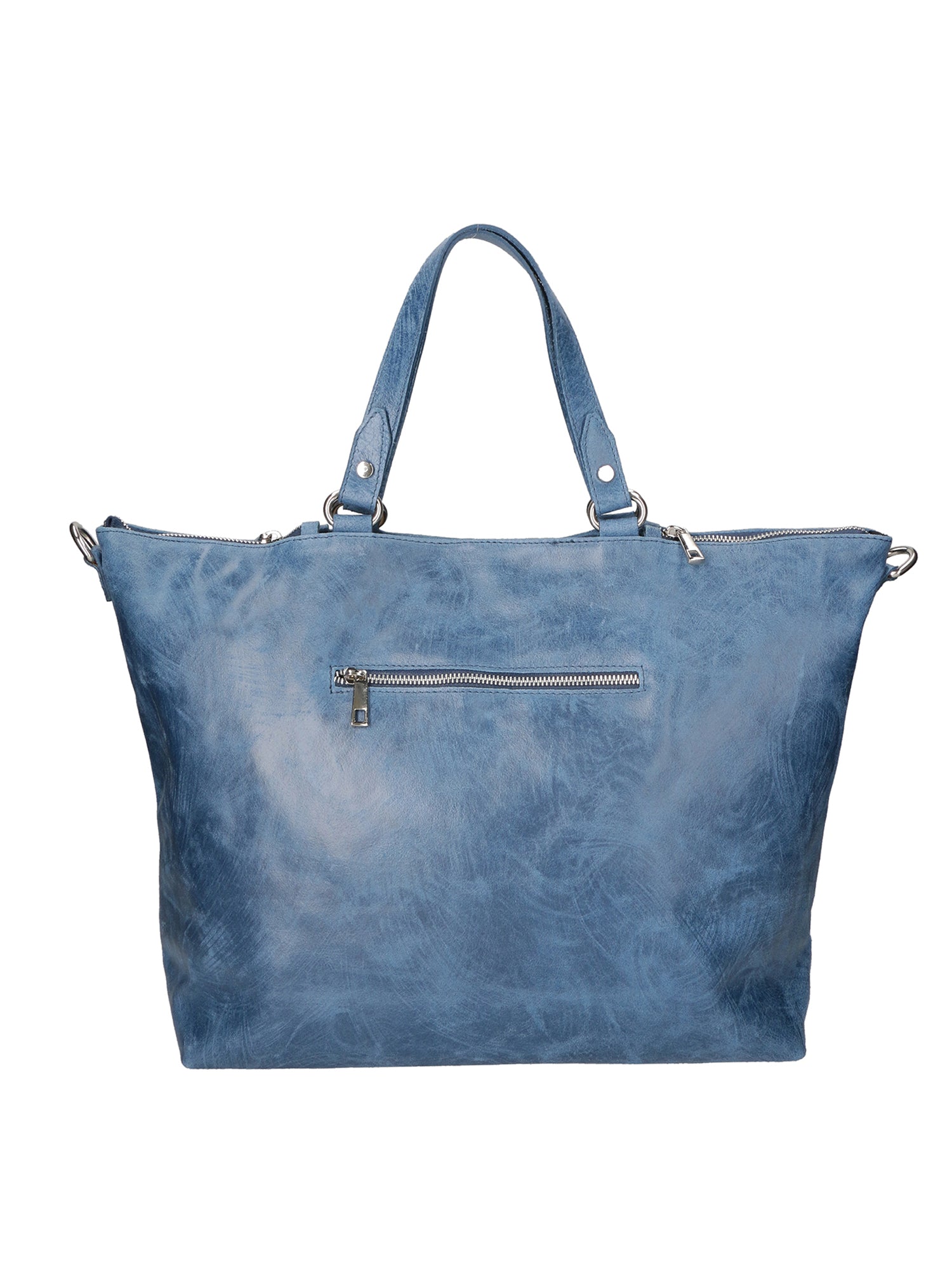 Elisamaria Borsa a spalla da donna Vera pelle 80055-BLU Chiara Ferretti