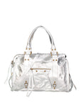 Novara Borsa a spalla da donna Vera pelle 06090 LM-L001 ARGENTO Chiara Ferretti