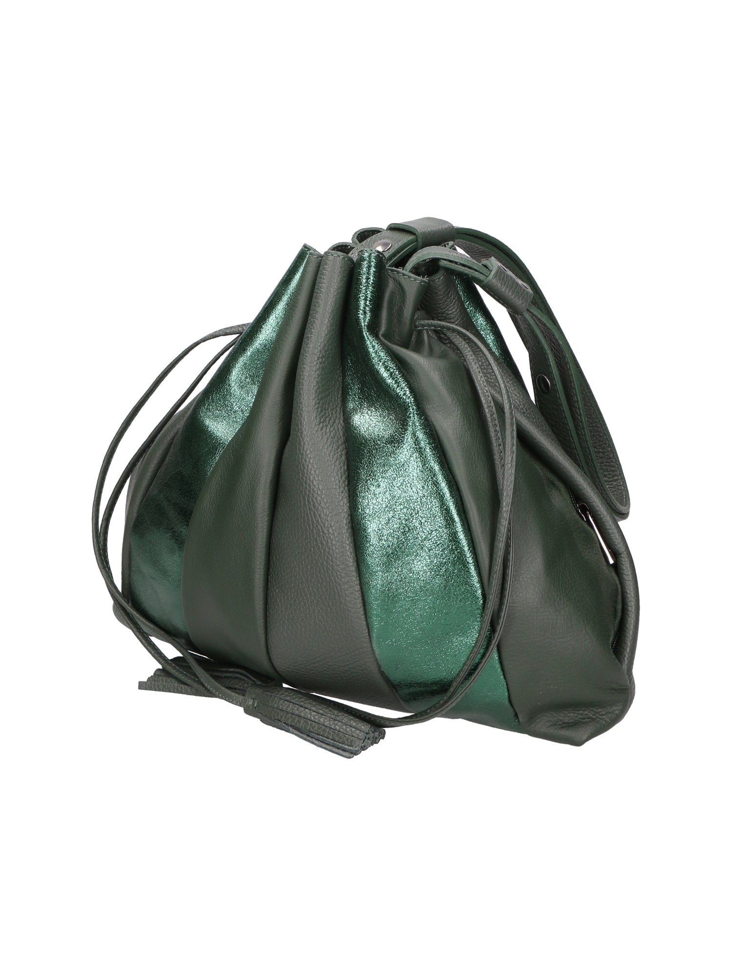 Nunzia Borsa a spalla da donna Vera pelle 576042-VERDE GREEN Chiara Ferretti