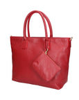 Sylvie Unisex-Handtasche aus echtem Leder, hergestellt in Italien, 34 x 30 x 9 cm
