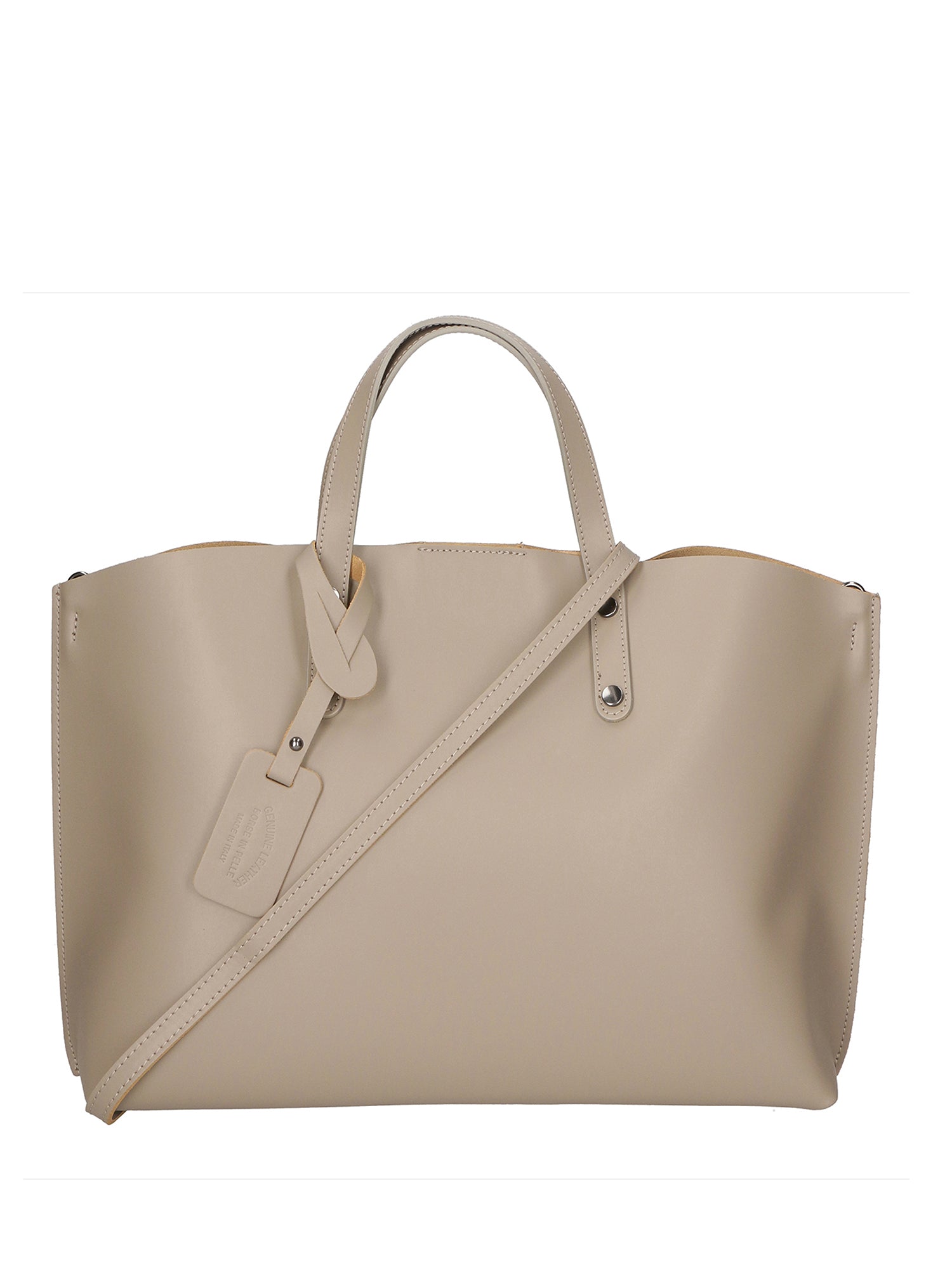 Lumena Borsa a mano da donna Vera pelle 2094-L110 TAUPE Chiara Ferretti