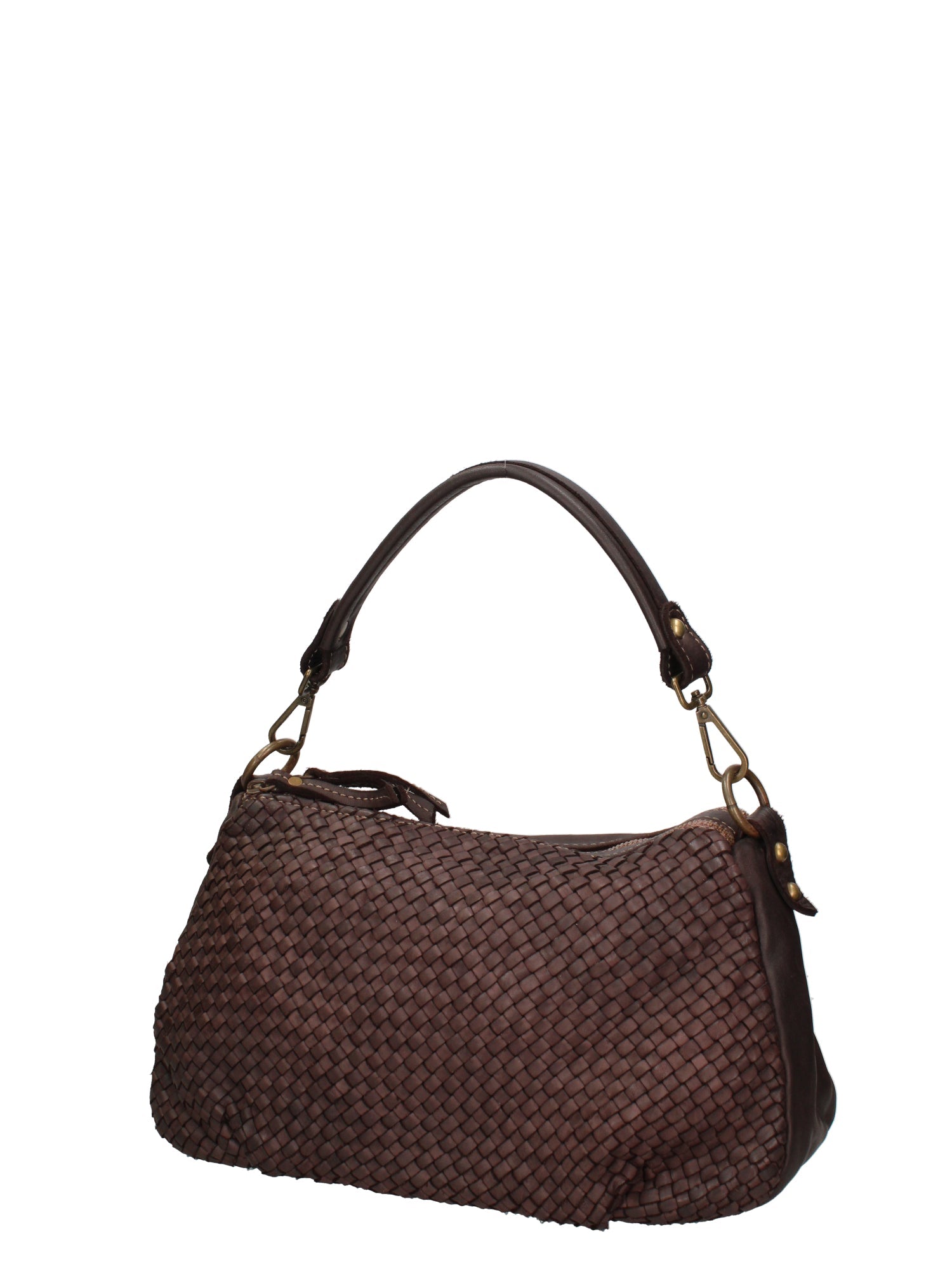 Novella Borsa a spalla da donna Vera pelle 7800-T.MORO Chiara Ferretti