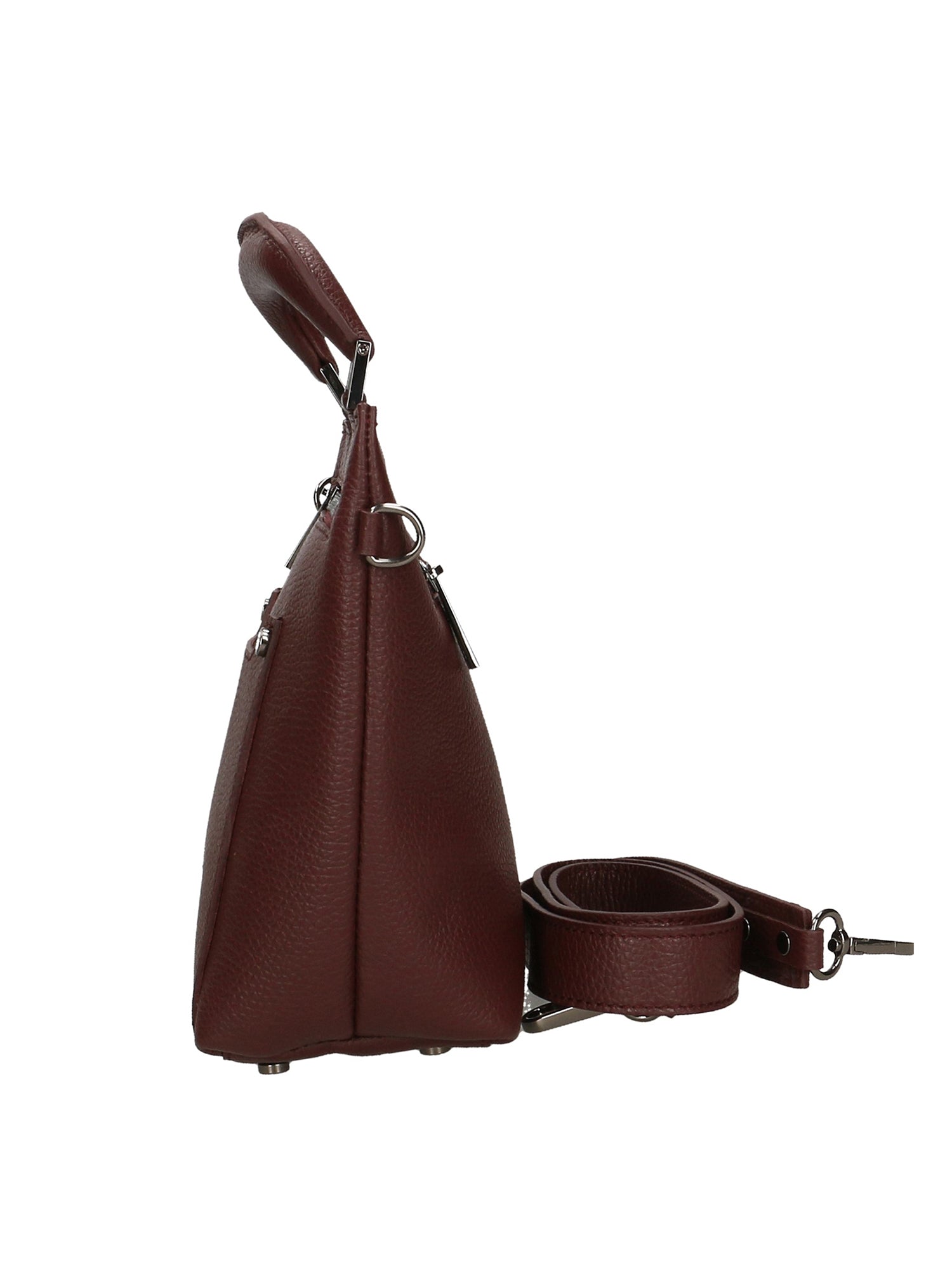 Luciana Borsa a mano da donna Vera pelle 02209-D54 BORDO SCURO DARK BORDEAUX Chiara Ferretti
