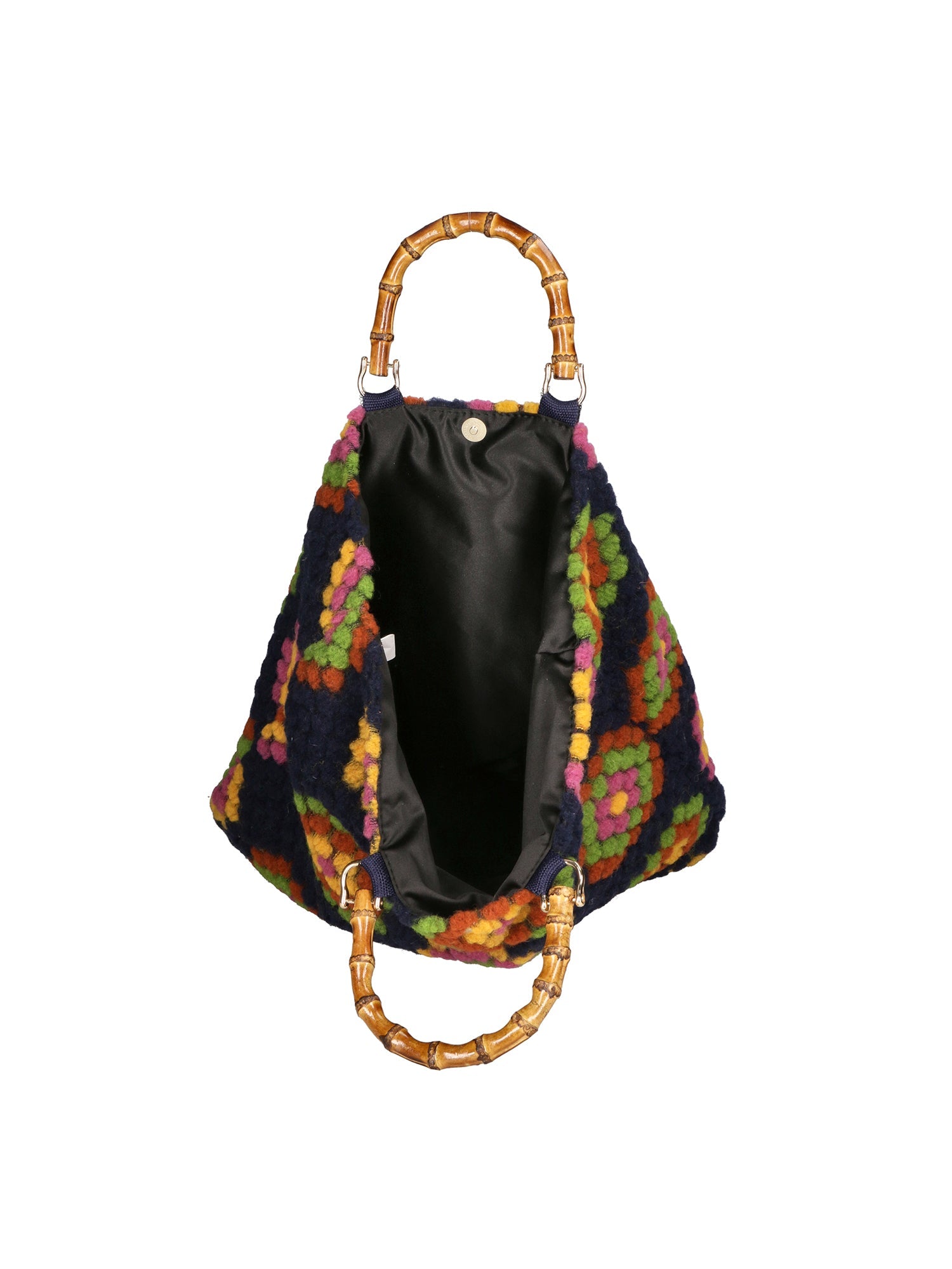 Luana Borsa a mano da donna Lana e vera pelle 04466-NERO Chiara Ferretti