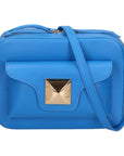 Ilenia Borsa a tracolla da donna 100% pelle 06013-L222 BLU ASTER Chiara Ferretti