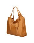 Aelia Borsa a spalla da donna Vera pelle 3312-D17 CUOIO SCURO DARK COGNAC Chiara Ferretti