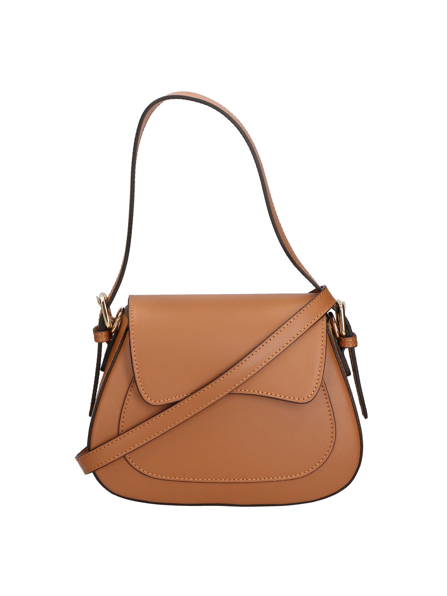 Giulia Borsa a spalla da donna Vera pelle 05958-L125 CUOIO Chiara Ferretti