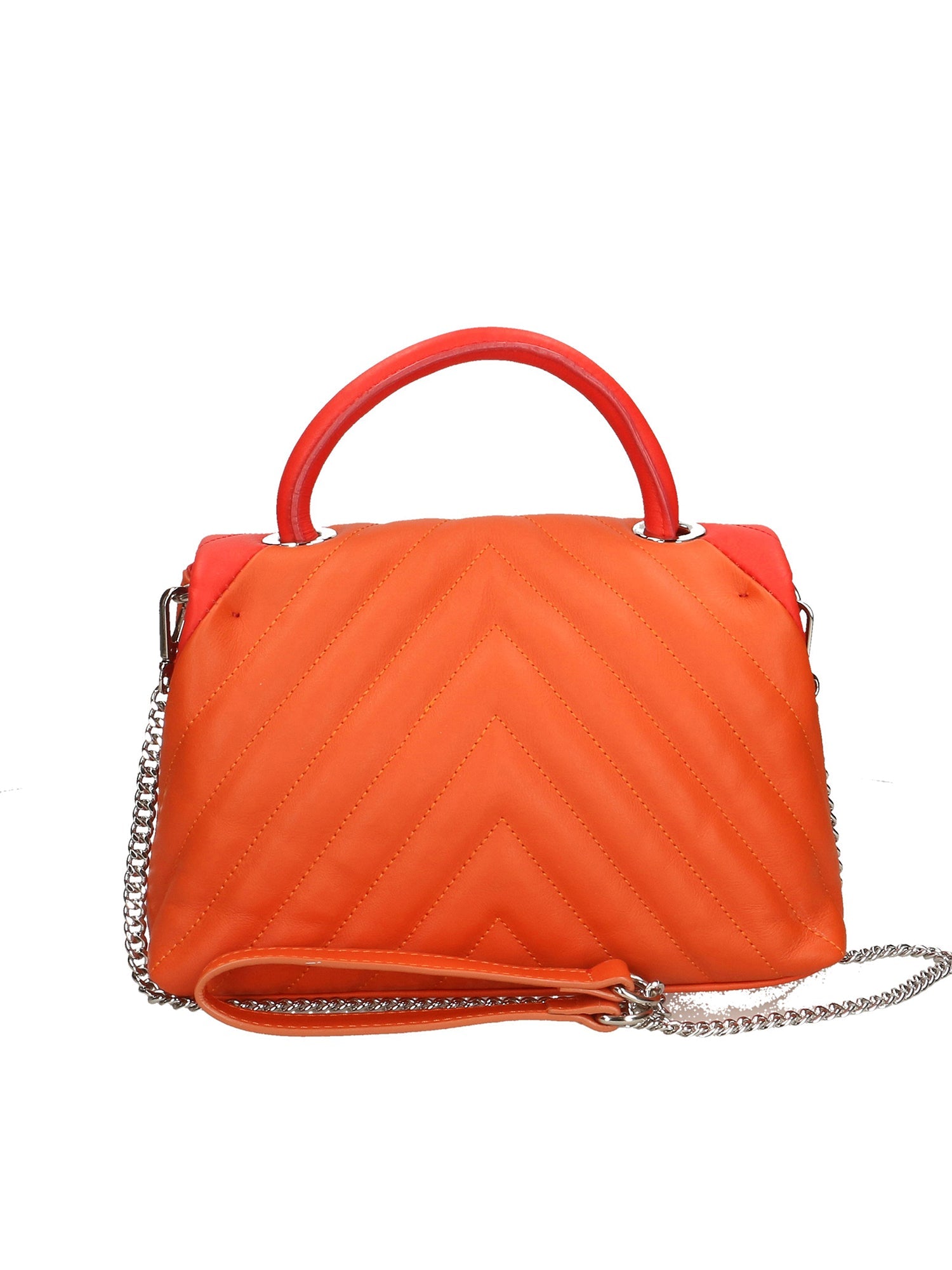 Ramona Borsa a mano da donna Vera pelle 192280-ARANCIO + CORALLO Chiara Ferretti