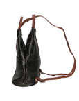 Erika Zaino da donna in vera pelle Casual 80072-NERO-MARRONE Chiara Ferretti
