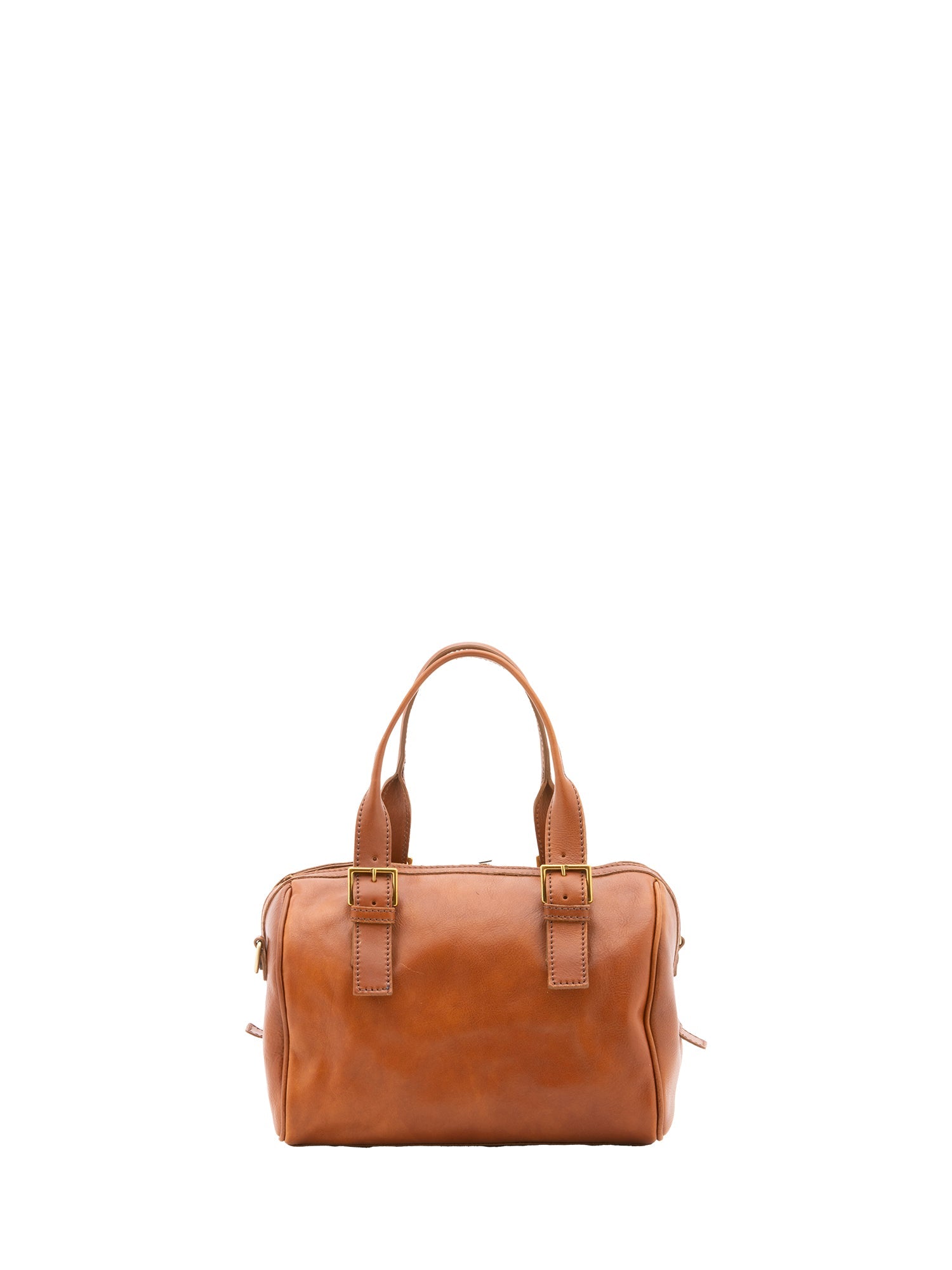 Borsa a bauletto unisex in vera pelle 100% cotone 4528-MIELE Alessia Firenze