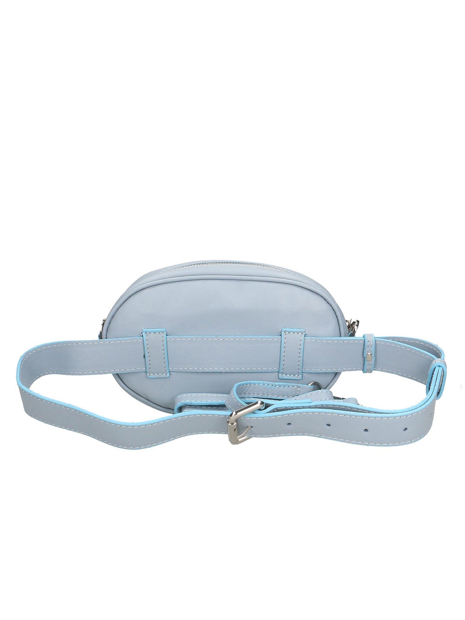 Maddalena Damen-Bauchtasche aus echtem Leder, hergestellt in Italien, 13 x 21 x 6 cm