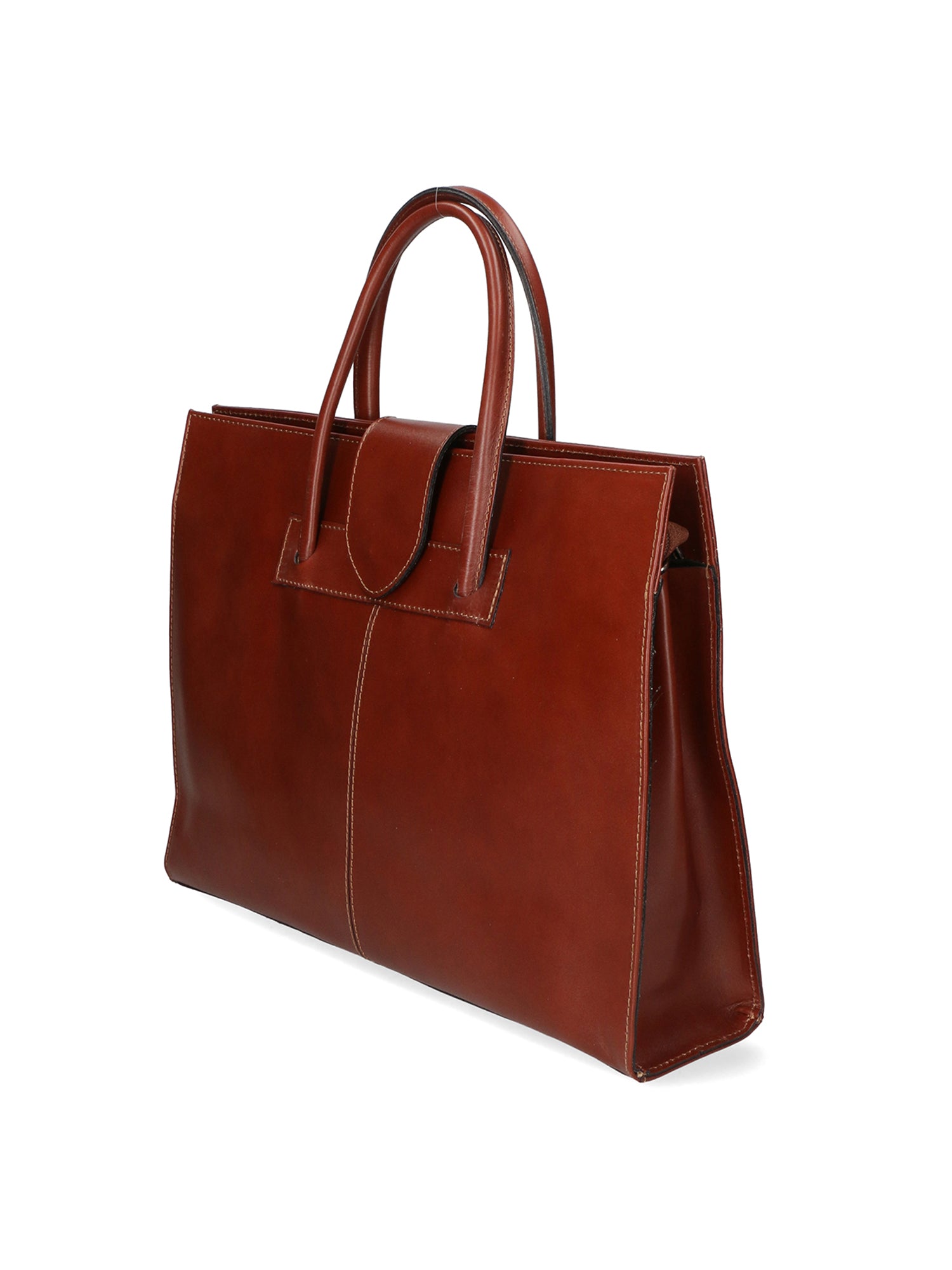 Evelina Borsa a mano da donna 100% pelle 9025-MARRONE Chiara Ferretti