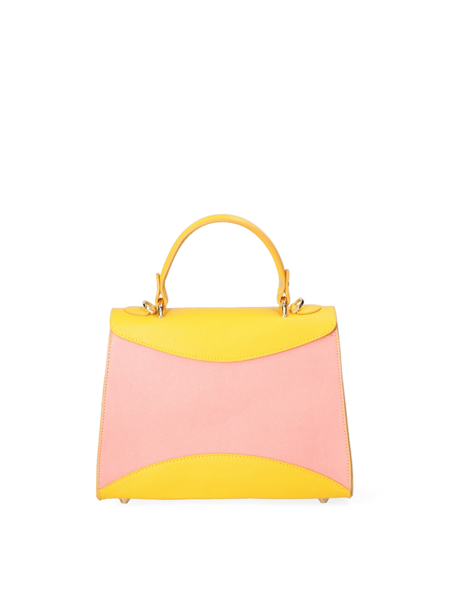 Auriga Chic Borsa a mano da donna Vera pelle 8924-ROSA+GIALLO Chiara Ferretti