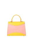 Auriga Chic Borsa a mano da donna Vera pelle 8924-ROSA+GIALLO Chiara Ferretti