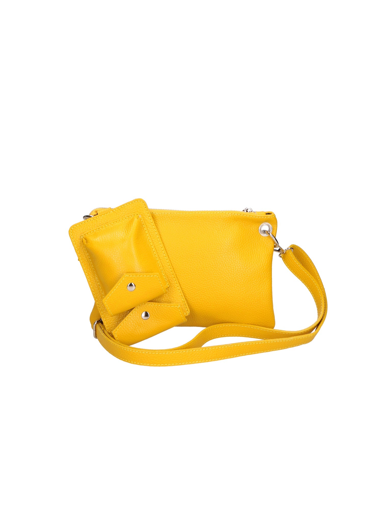 Ifigenia Borsa a tracolla da donna Vera pelle 05932-D04 GIALLO YELLOW Chiara Ferretti