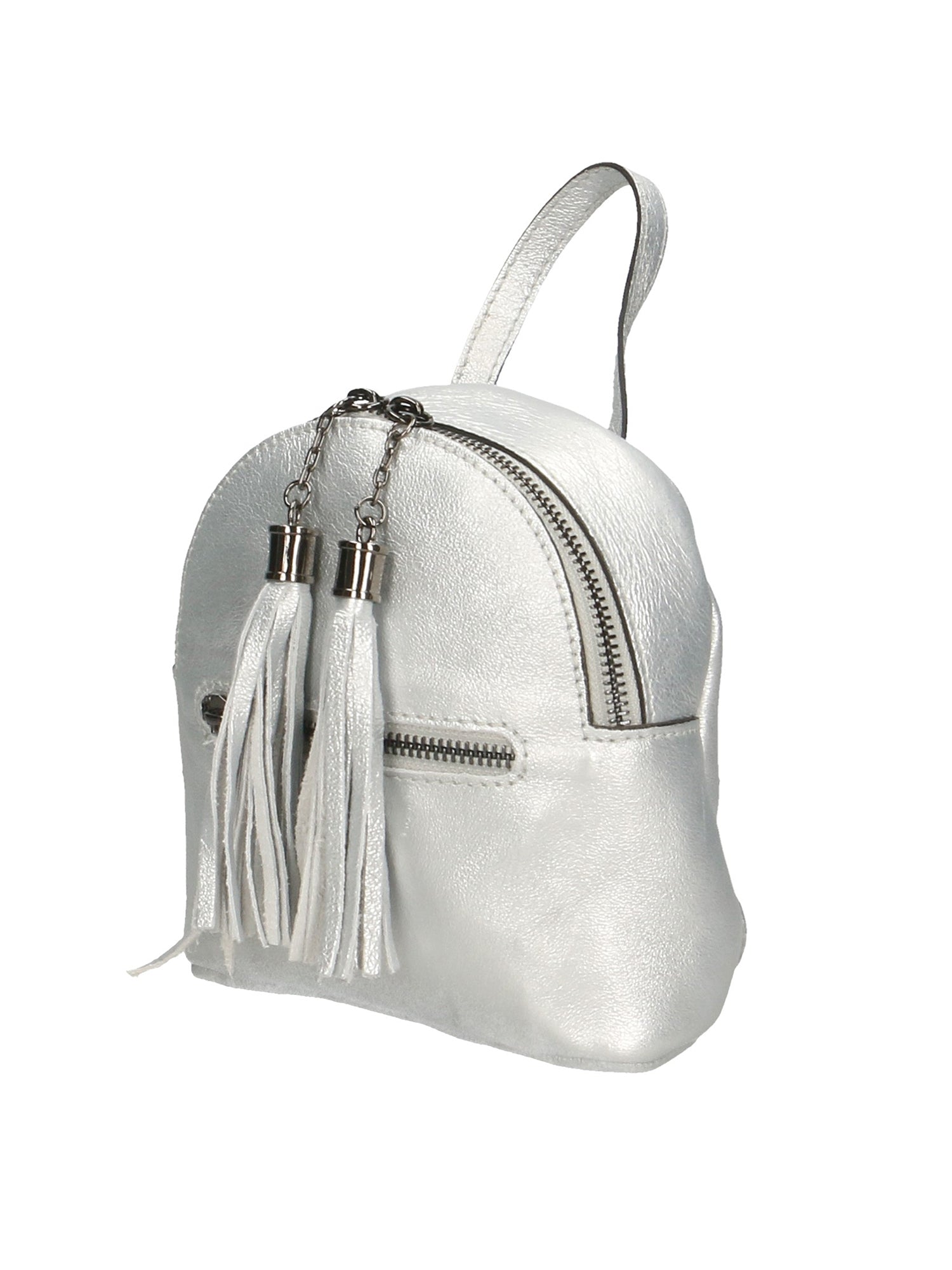 Morgana 188132-ARGENTO SILVER Zaino da donna in vera pelle Chiara Ferretti