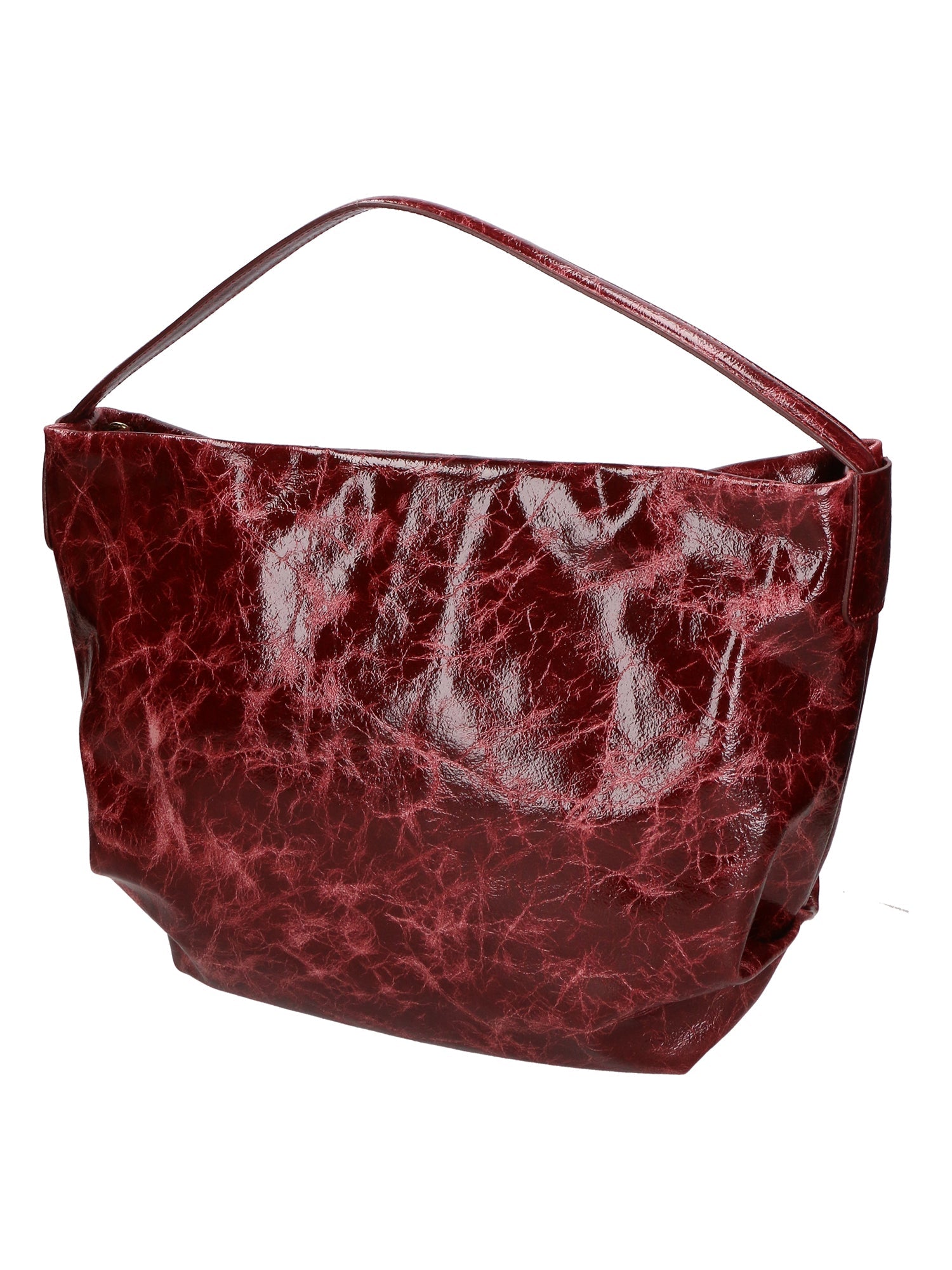 Vanda Damen-Schultertasche aus echtem Leder, hergestellt in Italien, 30 x 40 x 5 cm