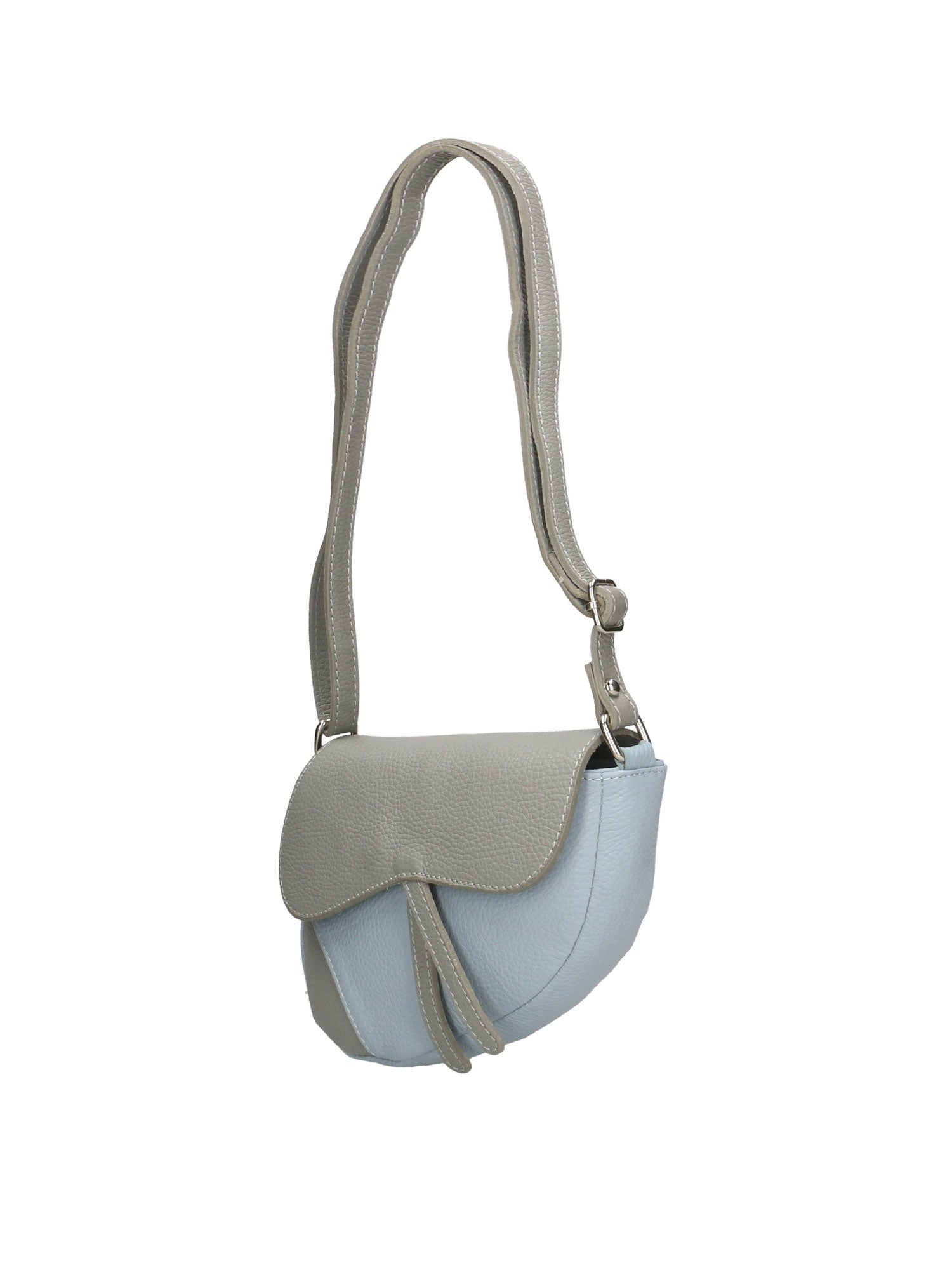Sylvana Borsa a tracolla da donna Vera pelle 193034-GRIGIO+CIELO Chiara Ferretti