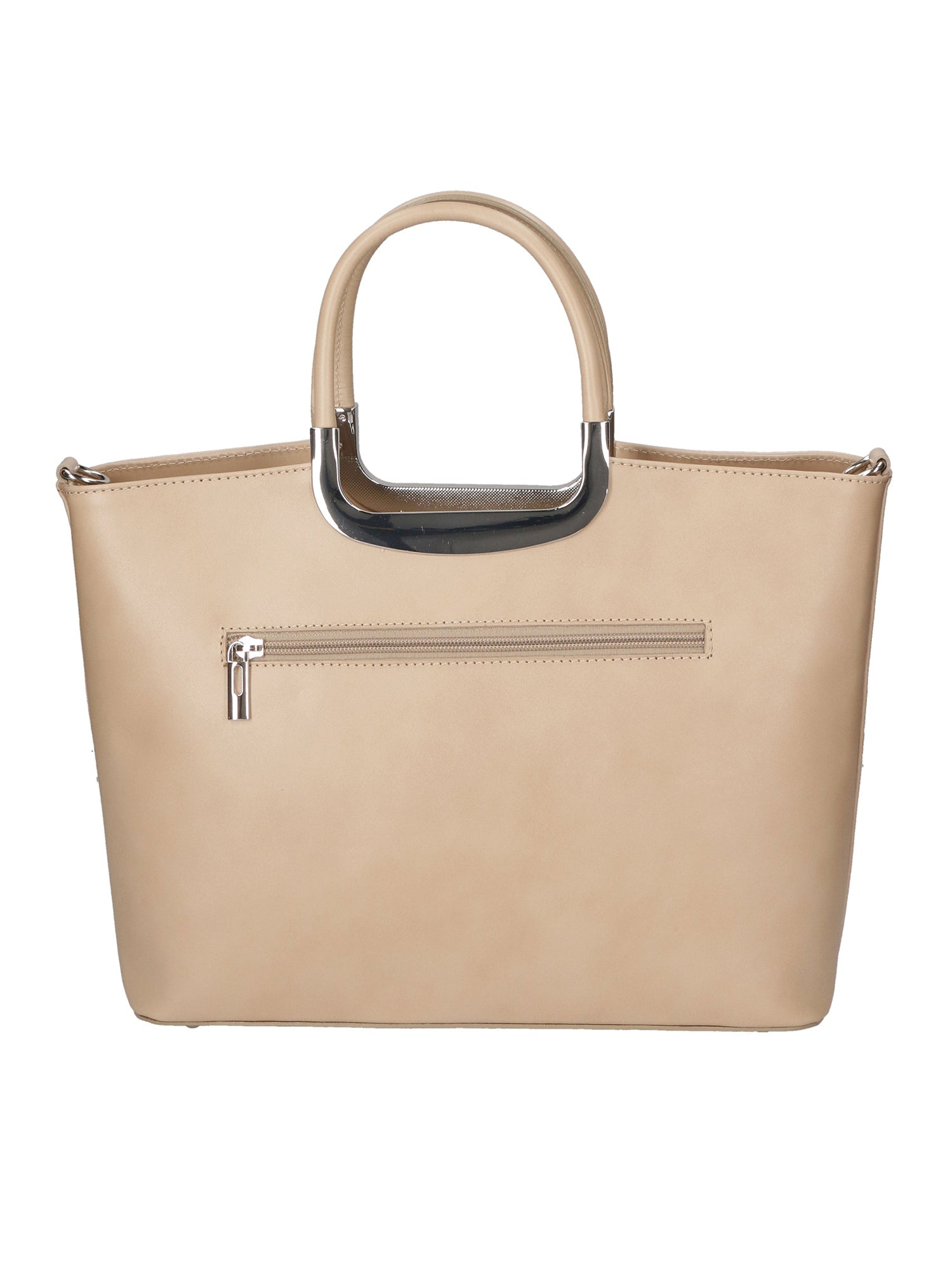 Francesca Borsa a mano da donna 100% pelle 9133-FANGO TAUPE Chiara Ferretti