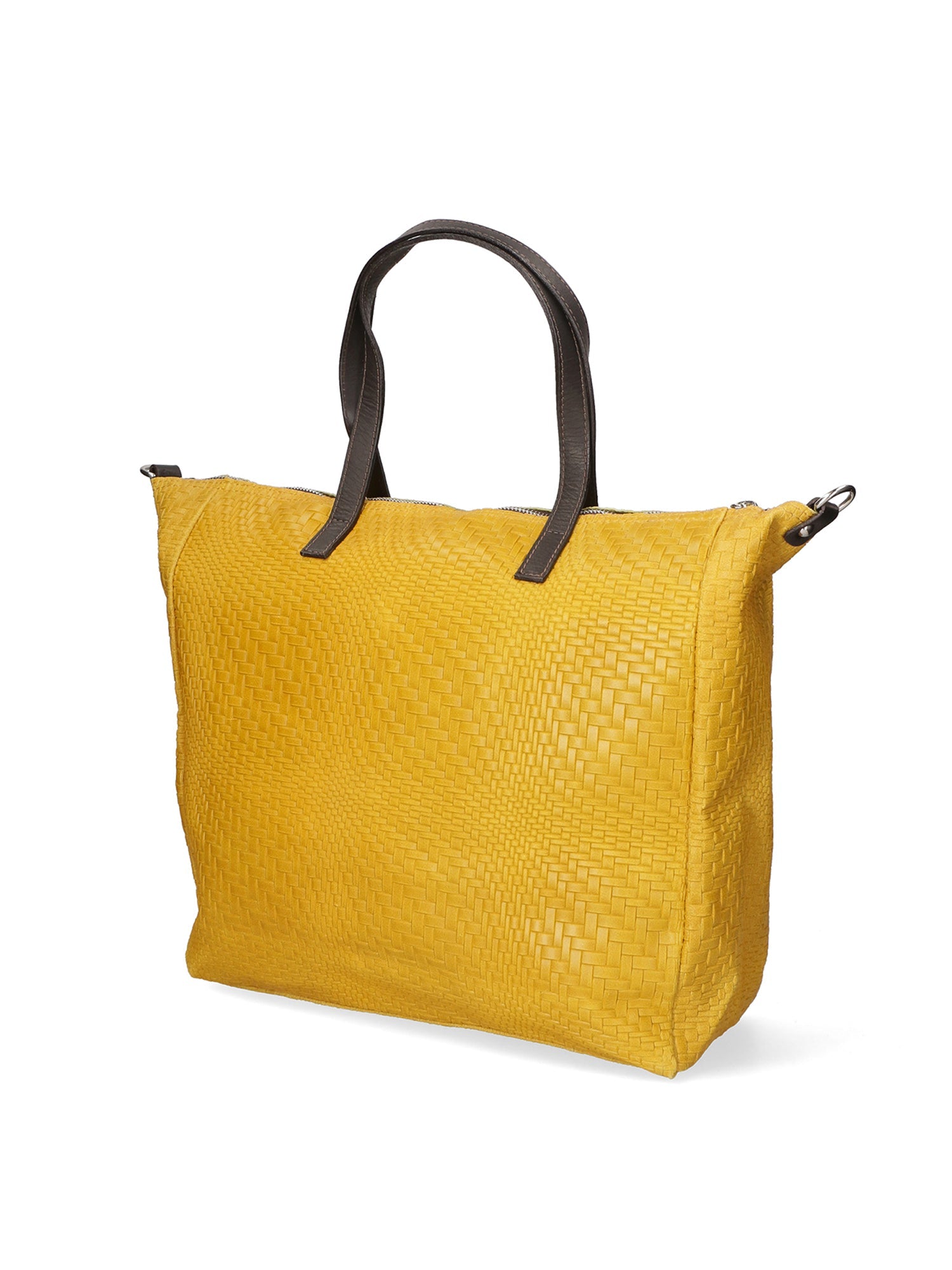 Emerenziana Borsa a spalla da donna Vera pelle 80058-GIALLO Chiara Ferretti
