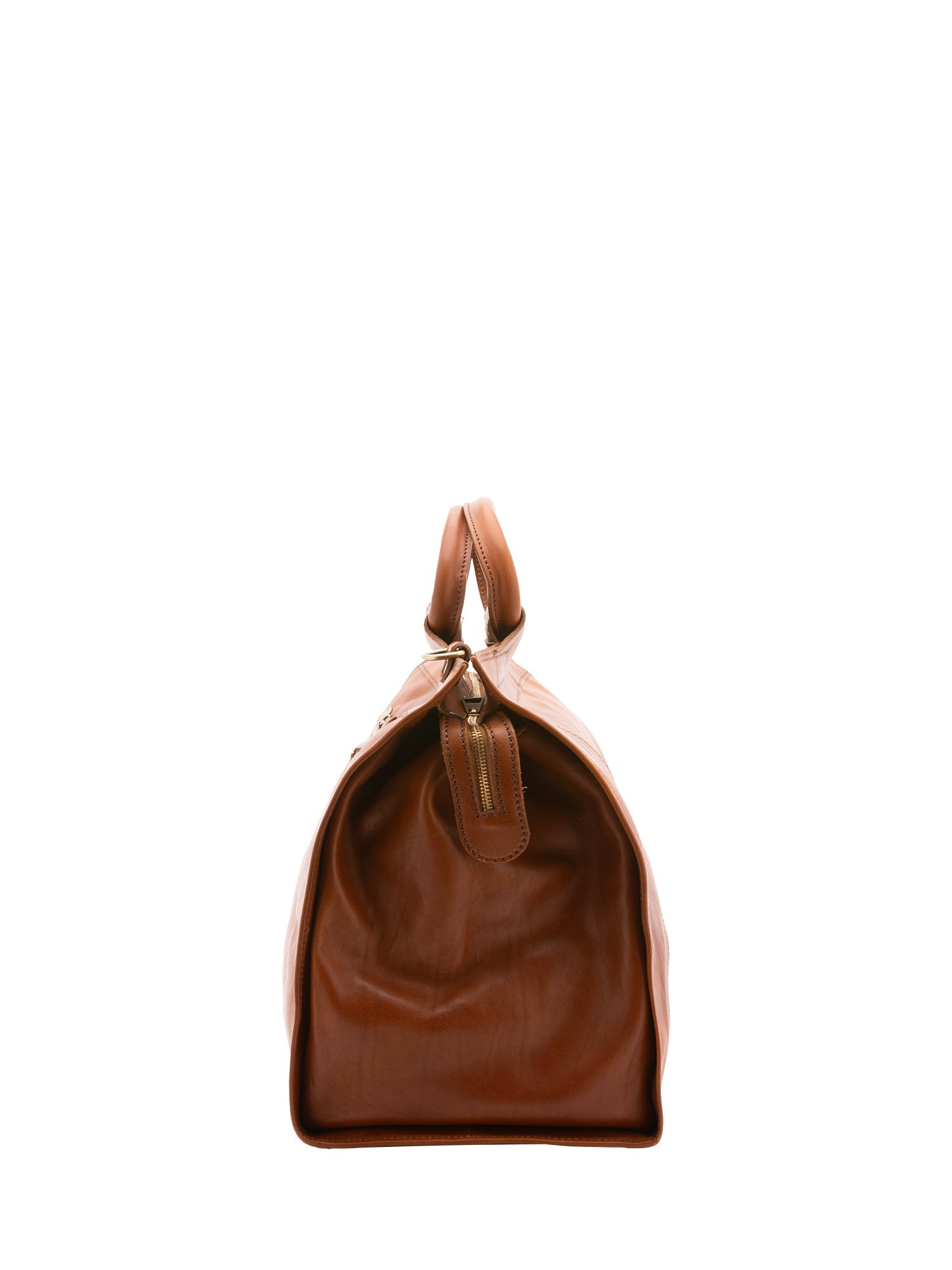 Borsa da viaggio unisex in vera pelle 100% cotone 4563-MIELE Alessia Firenze