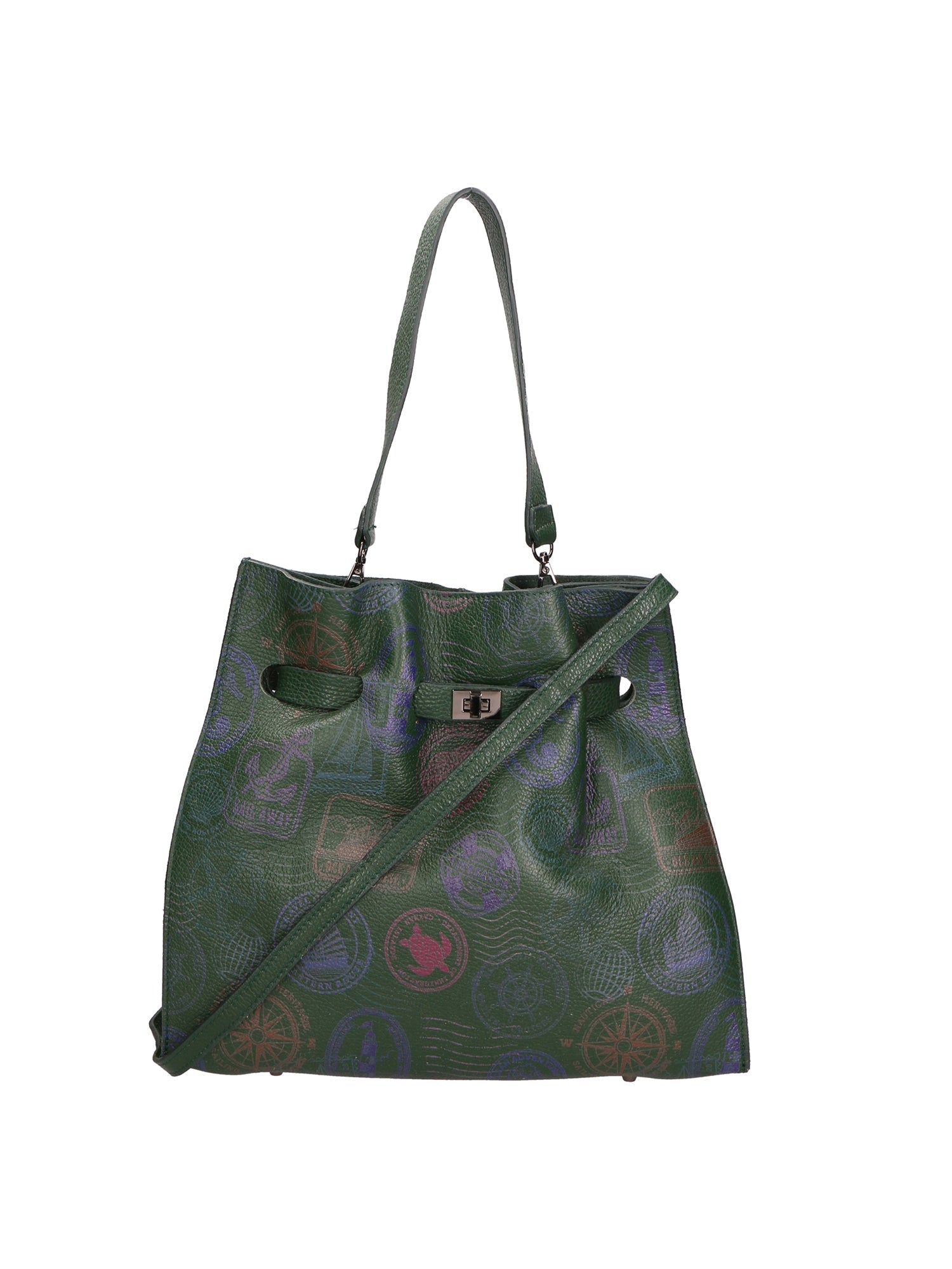 Voyageuse Borsa a mano da donna Vera pelle 564137-VERDE Chiara Ferretti
