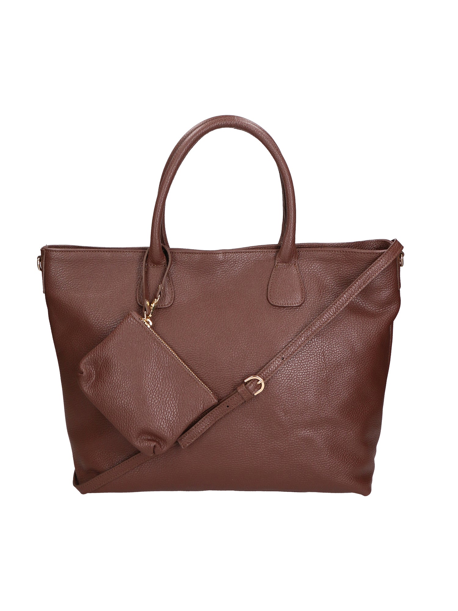 Wladimira Women's Shoulder Bag in Genuine Leather Made in Italy 43x33x9 cm