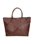 Wladimira Women's Shoulder Bag in Genuine Leather Made in Italy 43x33x9 cm