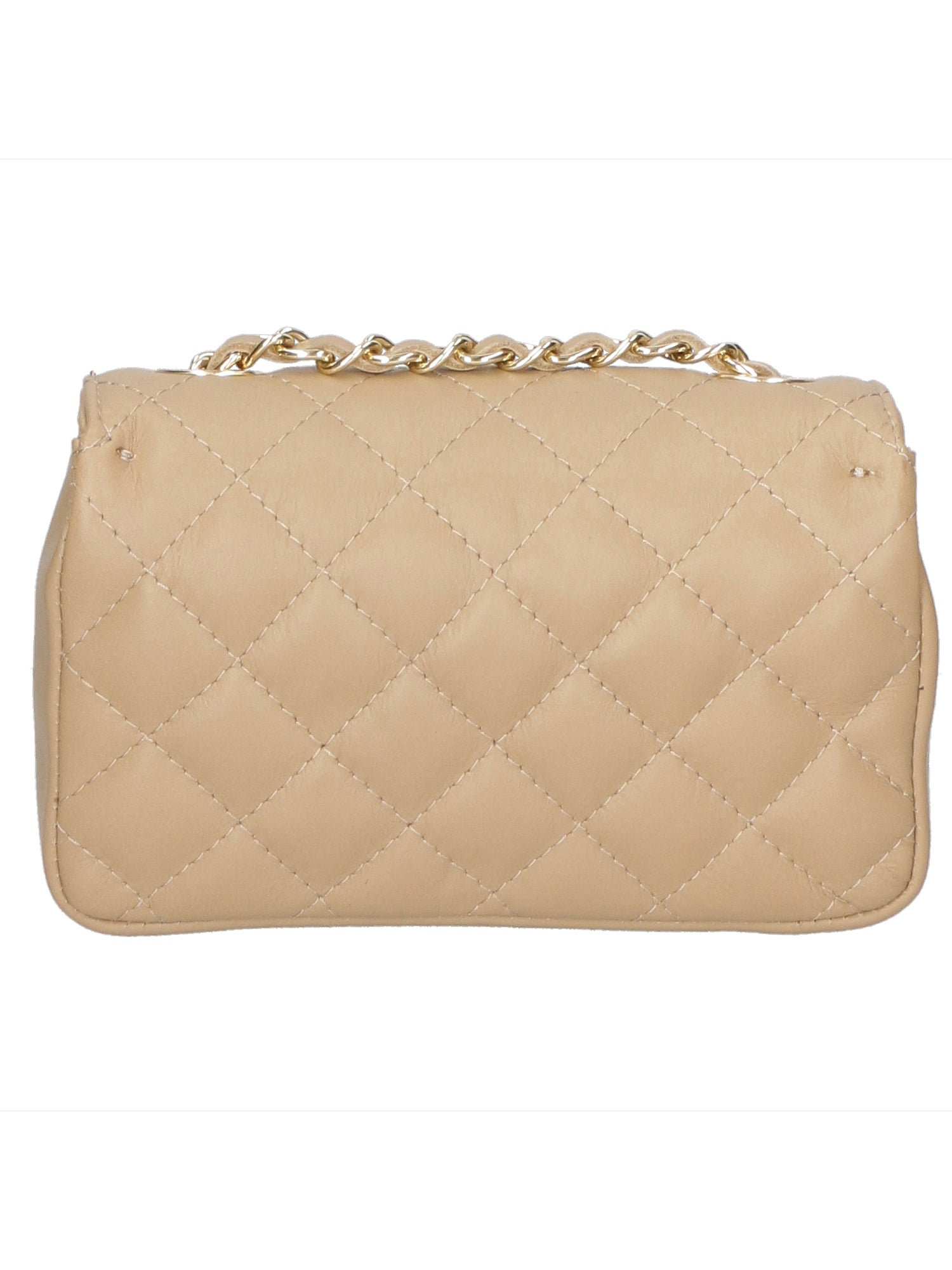 Carolina Borsa a spalla da donna Vera pelle 1073-S40 TAUPE Chiara Ferretti