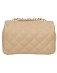 Carolina Borsa a spalla da donna Vera pelle 1073-S40 TAUPE Chiara Ferretti