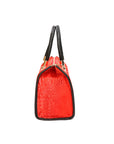 Edna Borsa a bauletto da donna Pelle e camoscio stampato croco 80044-023 ROSSO Chiara Ferretti